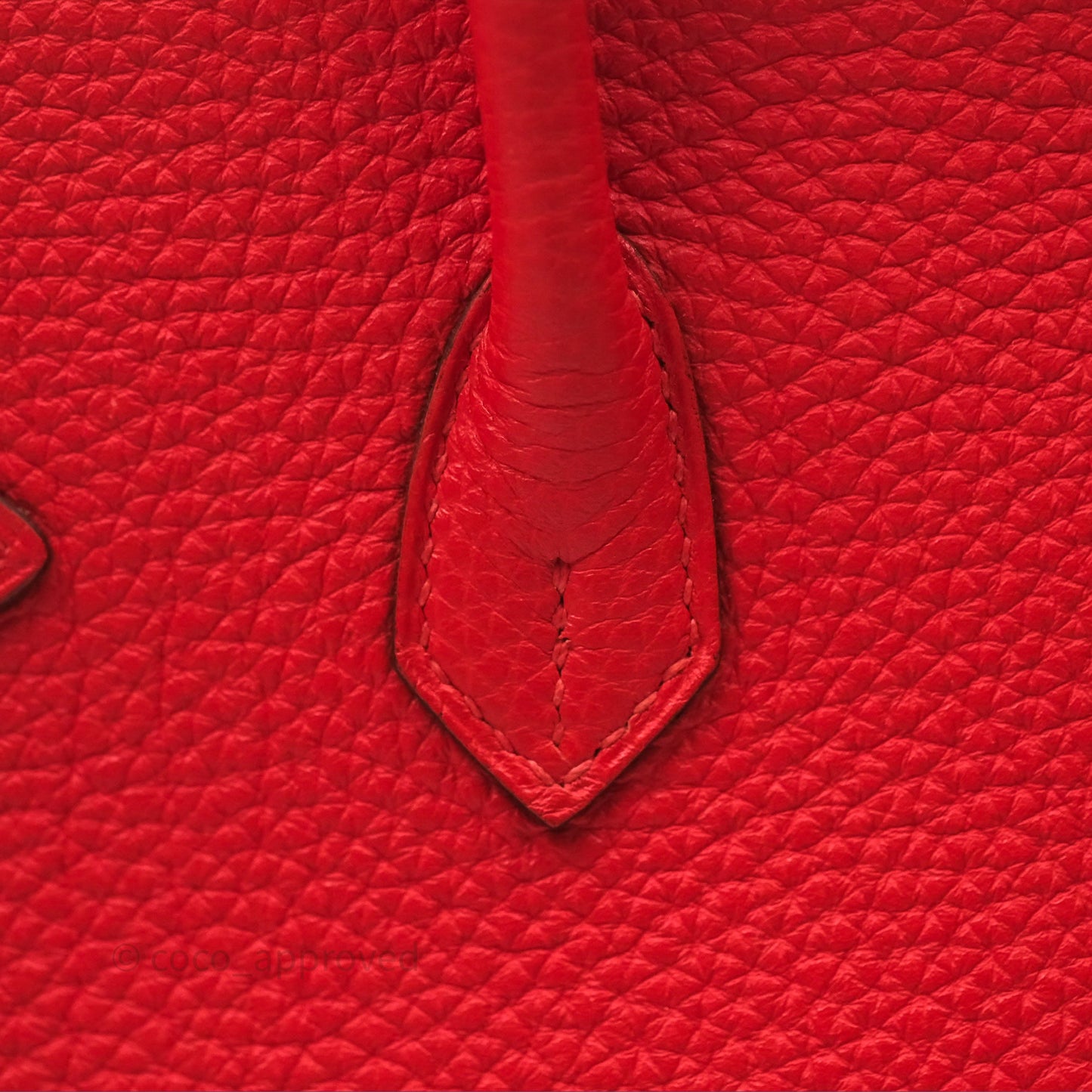 Hermès Birkin 25 Retourne Rouge Tomate S5 Clemence Gold Hardware