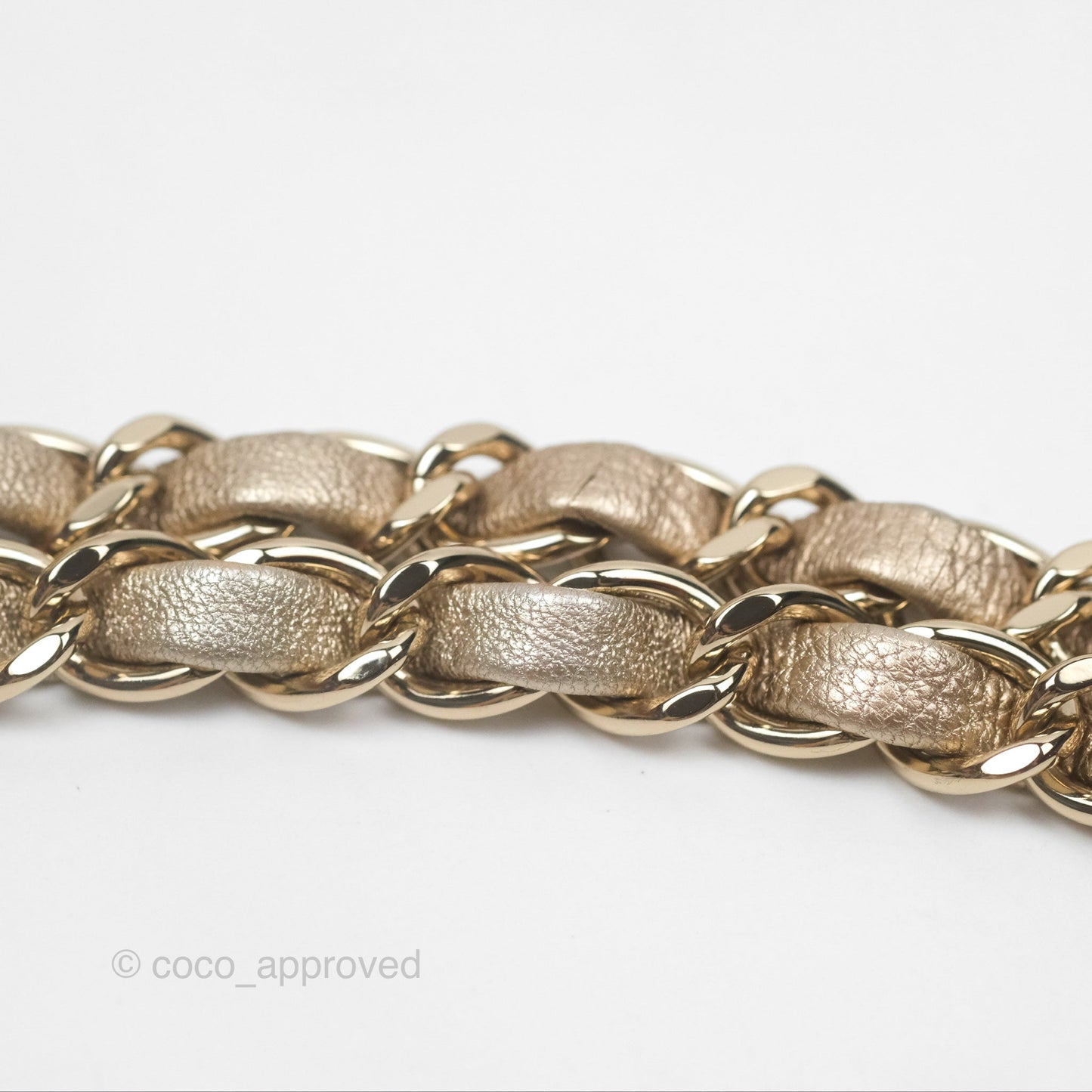 Chanel Quilted Mini Rectangular Iridescent Gold Lambskin Gold Hardware