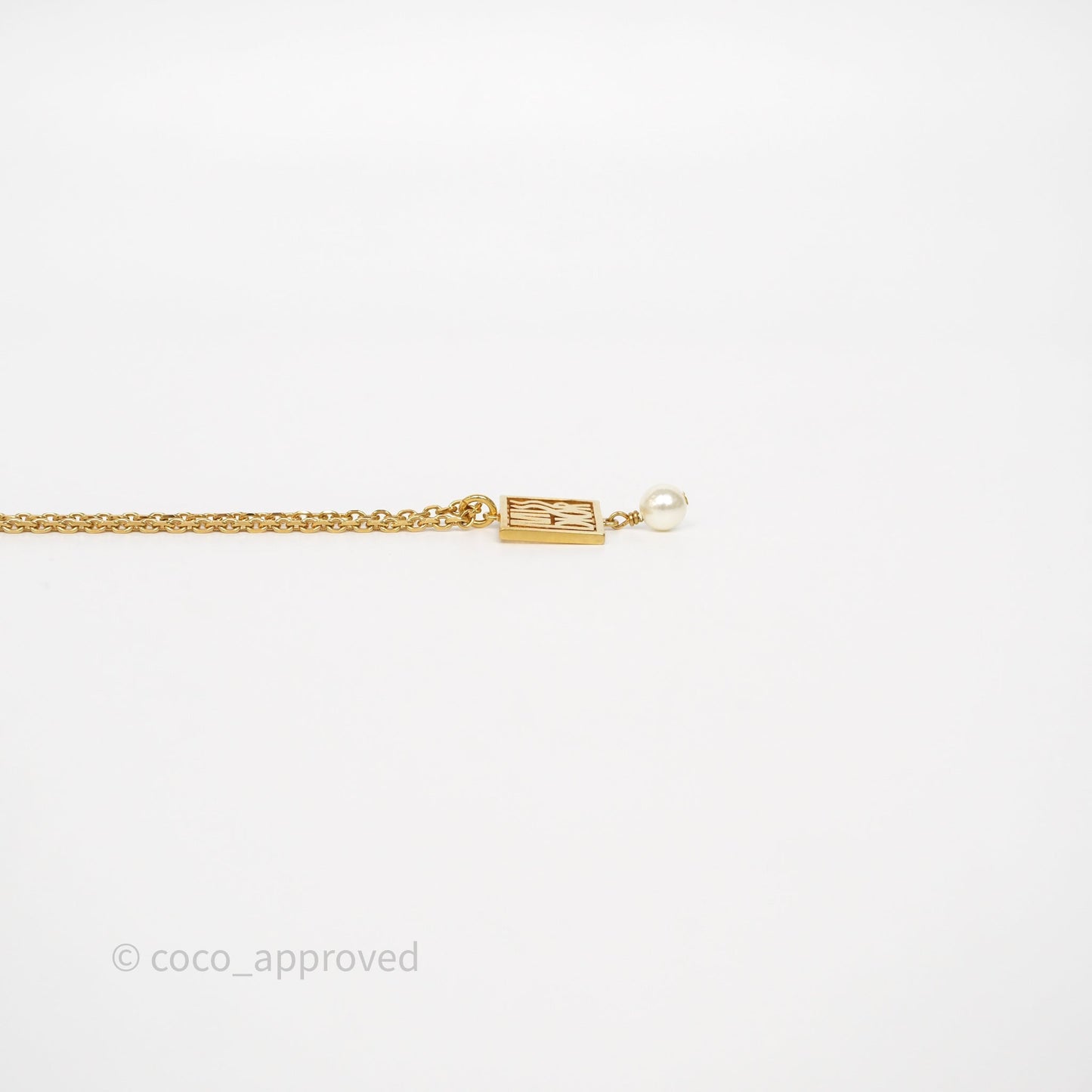 Christian Dior Miss Dior Necklace Gold Tone