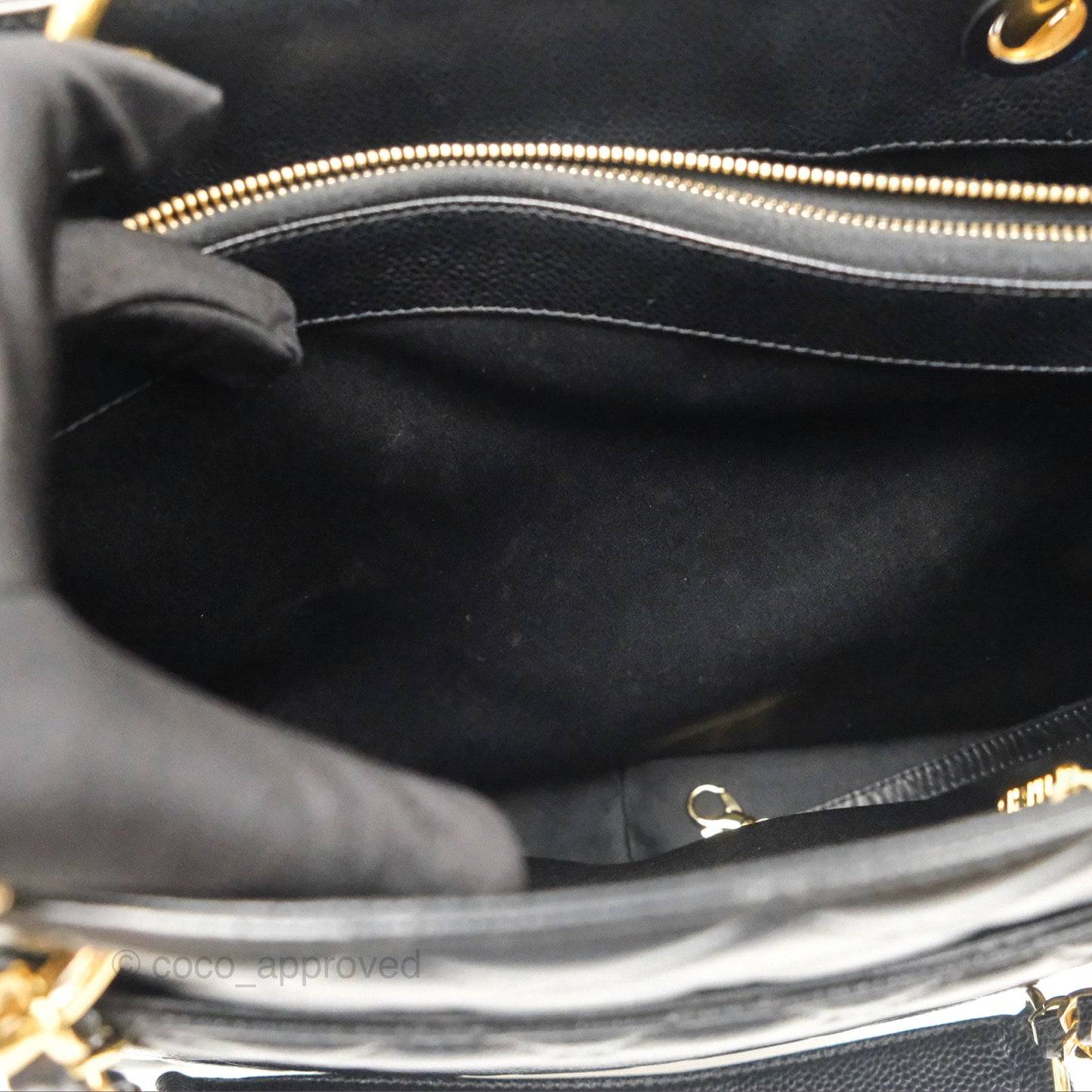Chanel GST Black Caviar Gold Hardware