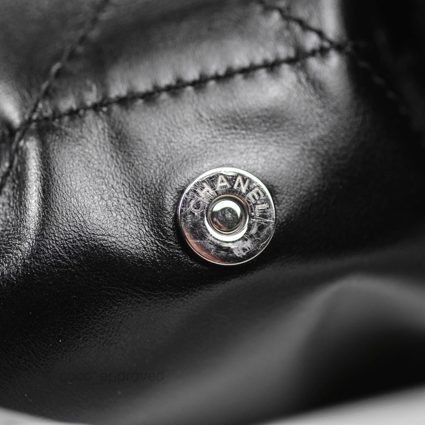 Chanel 22 Small Black Calfskin So Black Hardware