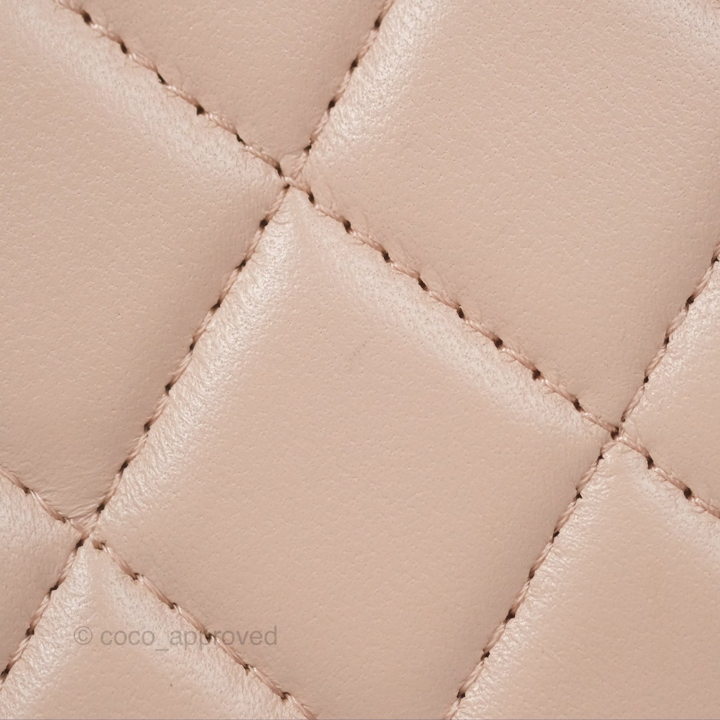 Chanel Mini Quilted Trendy CC Clutch With Chain Light Pink Lambskin Gold Hardware