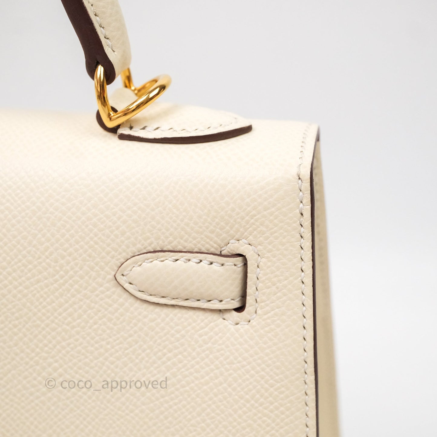 Hermès Kelly 25 Nata I2 Epsom Gold Hardware