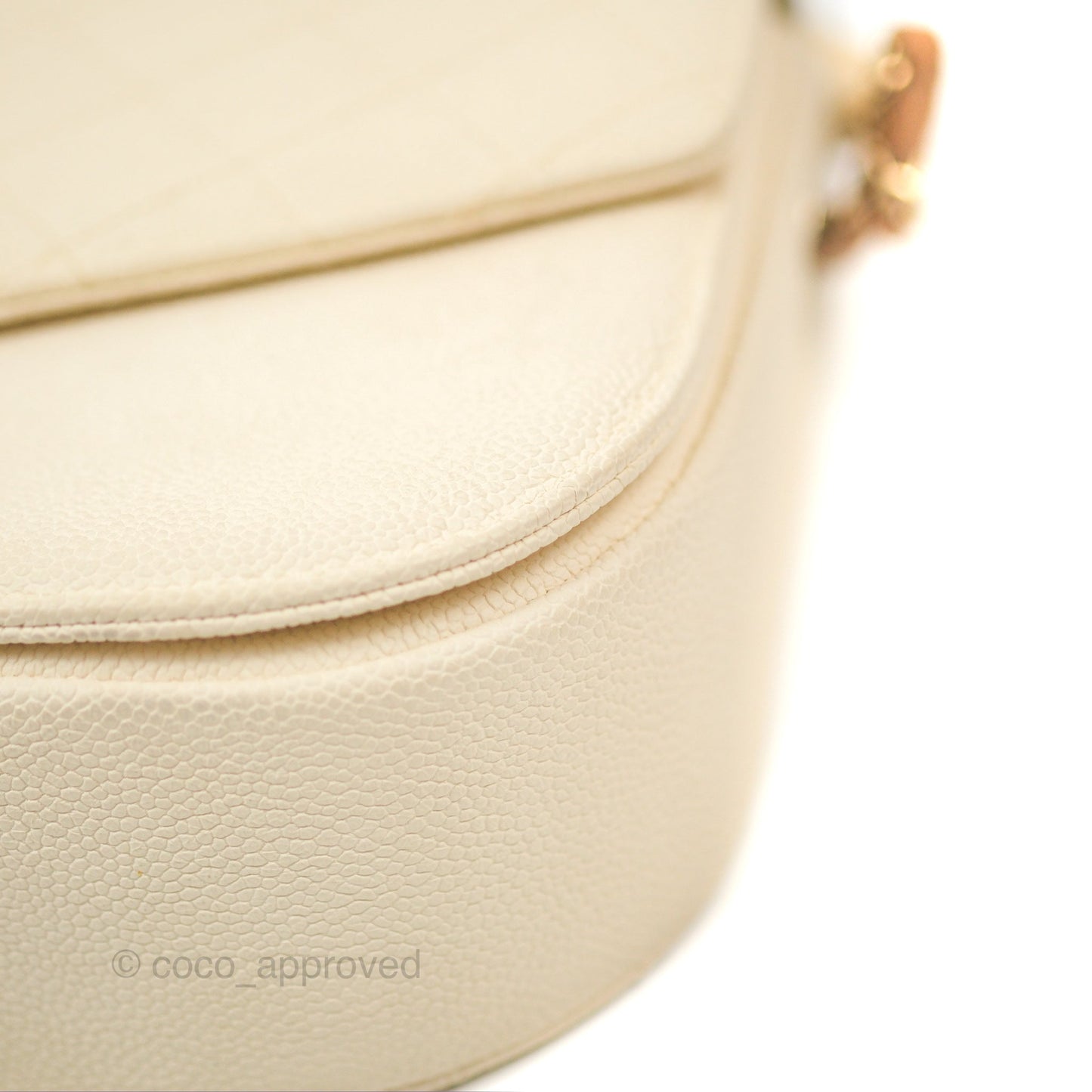 Chanel Medium CC Cuba Flap Bag Ivory Caviar Light Gold Hardware