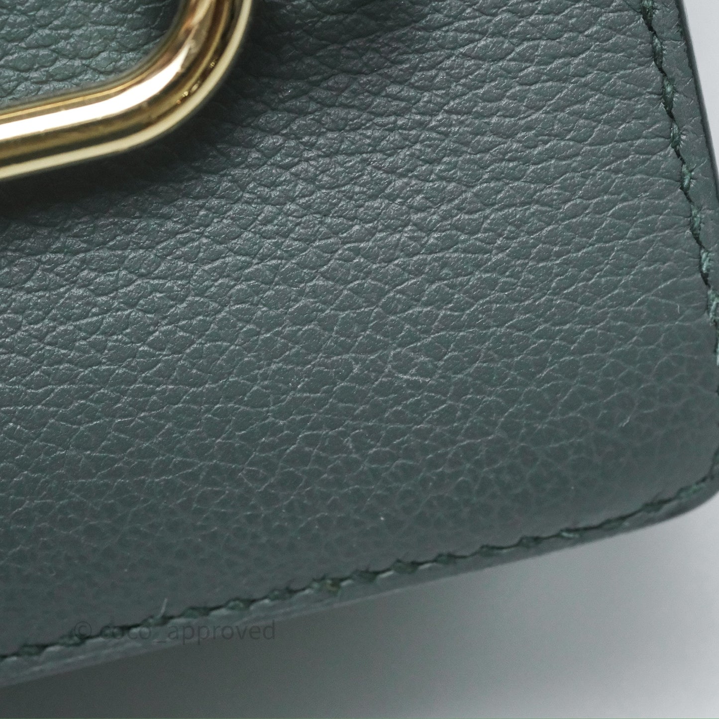 Hermès Roulis Mini 18 Vert Amancde 63 Evercolor Gold Hardware