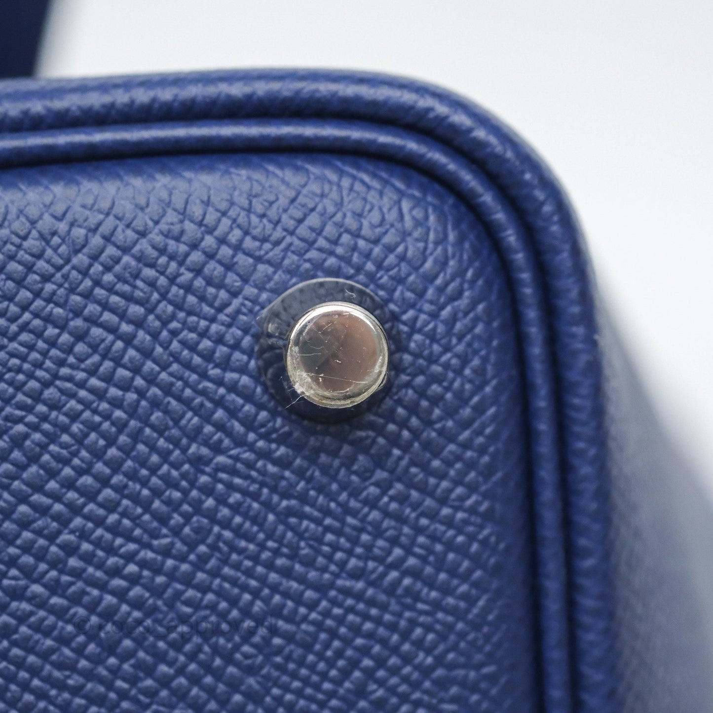 Hermès Tressage De Cuir Picotin Lock 18 Bleu Encre/Brique/Black Epsom