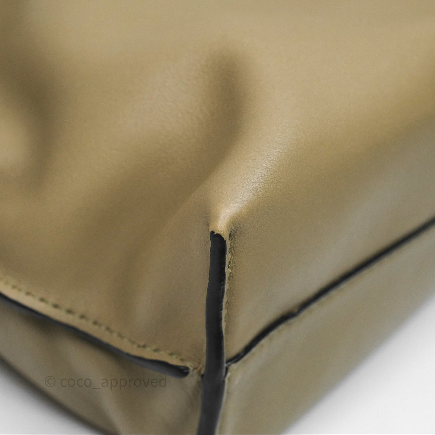 Loewe Mini Flamenco Clutch in Nappa Calfskin Clay Green