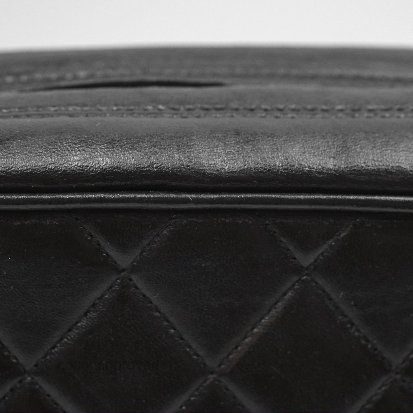 Chanel Vintage Diana Fringe Camera Bag Black Lambskin 24K Gold Hardware