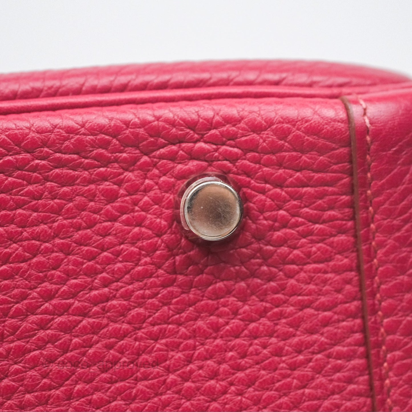 Hermès Lindy 30 Rubis Clemence Palladium Hardware