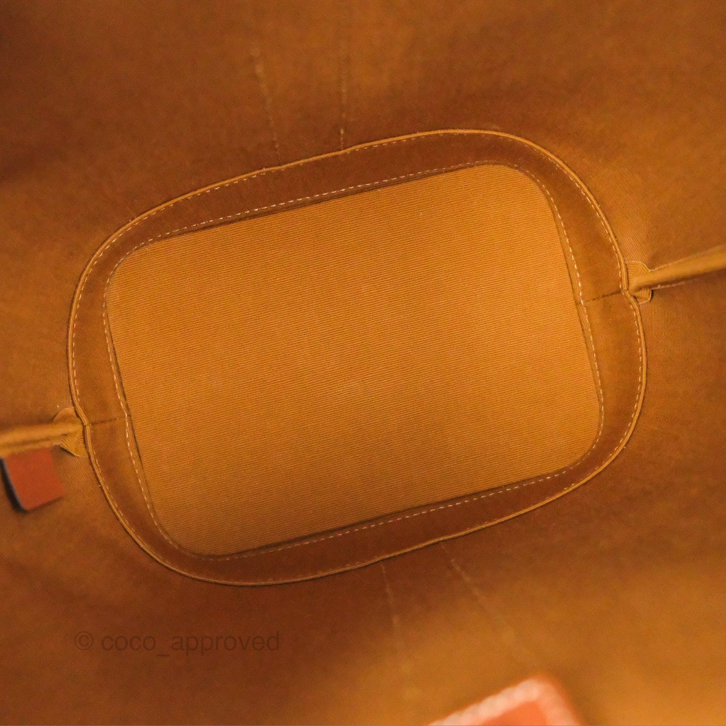 Celine Small Bucket Triomphe Canvas Tan Calfskin