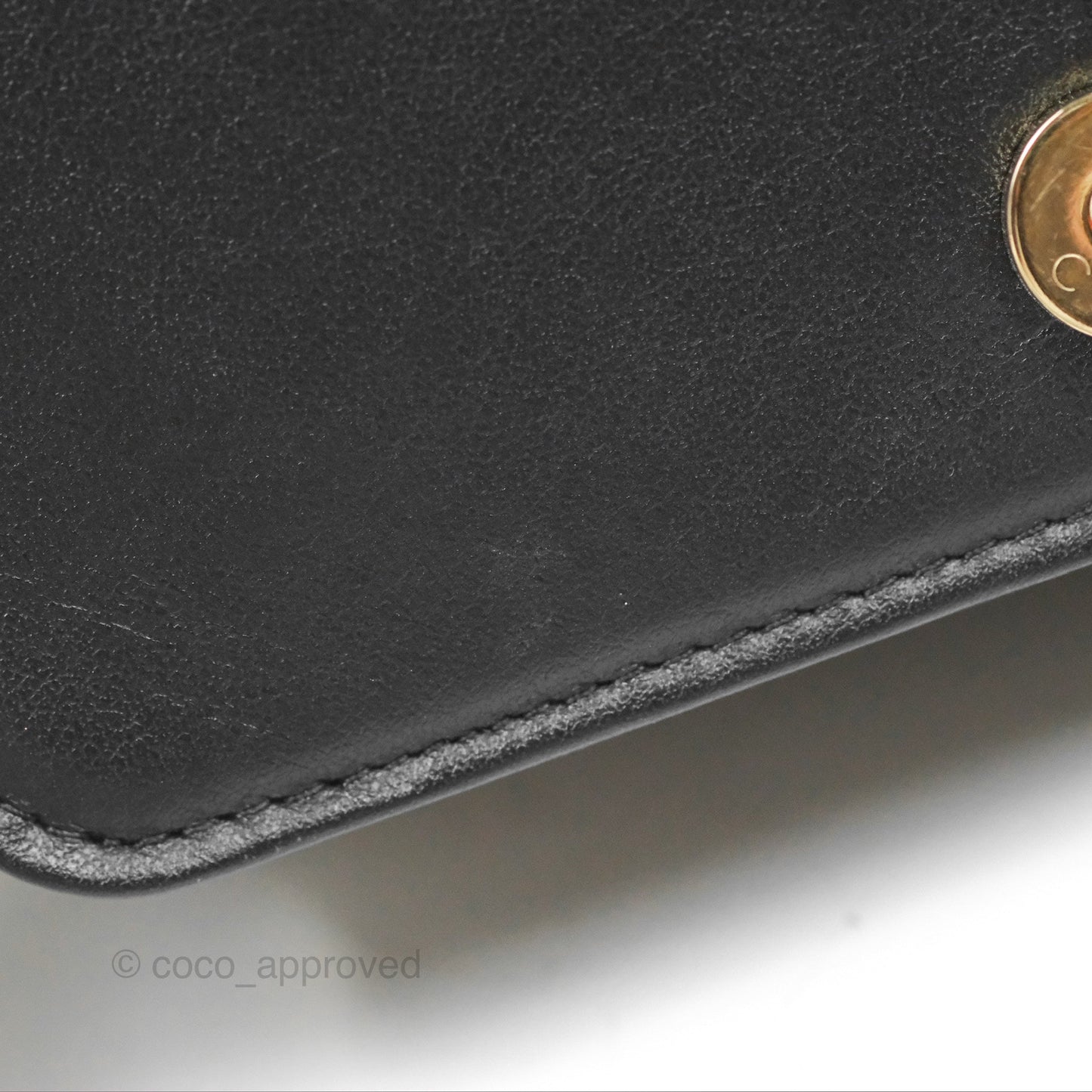 Chanel Mini Boy Quilted Wallet on Chain WOC Black Caviar Gold Hardware