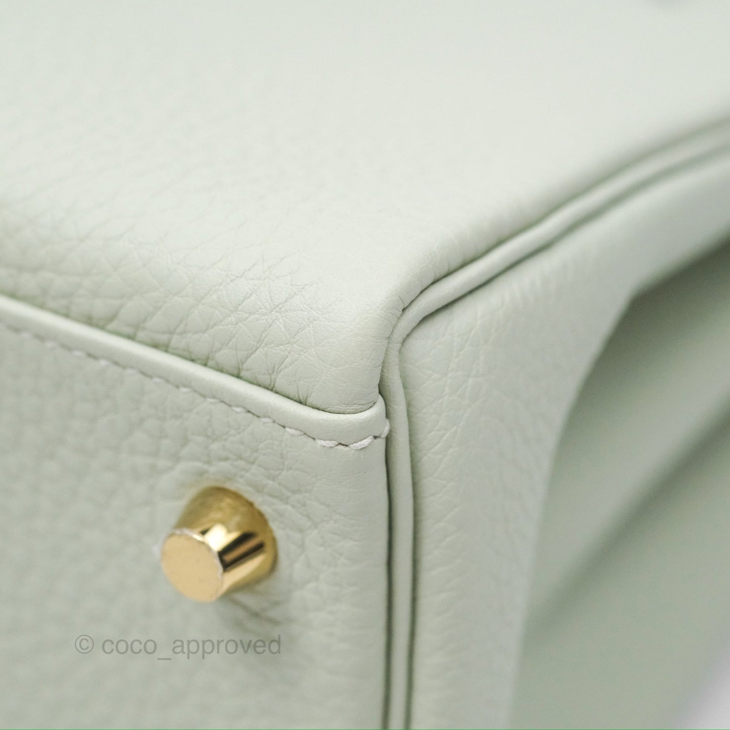 Hermès Kelly II 28 Retourne Togo Gris Neve Gold Hardware