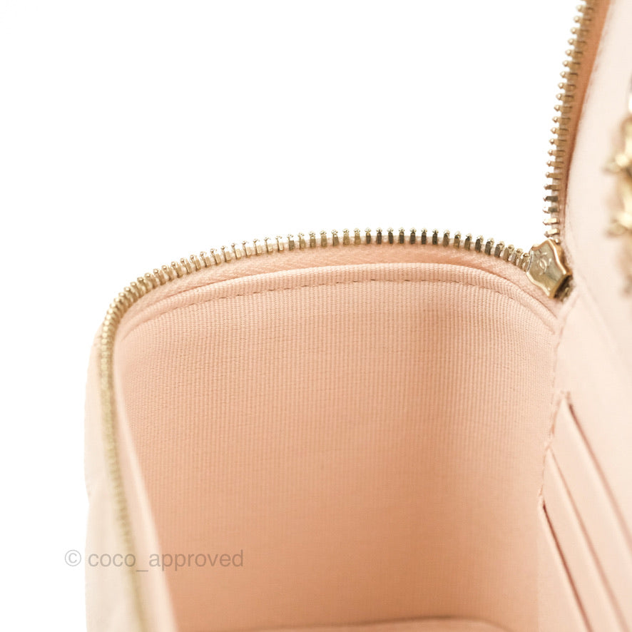 Chanel Classic Vanity with Chain Light Pink Caviar Gold Hardware