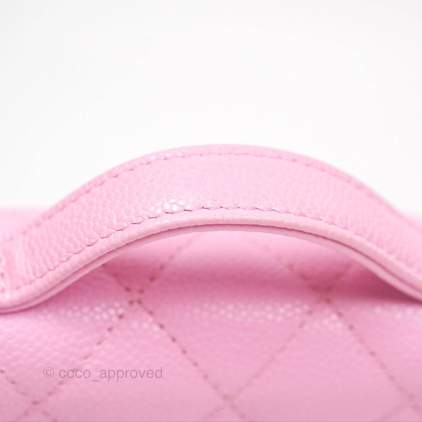 Chanel Business Affinity Clutch With Chain Pink Caviar Gold Hardware