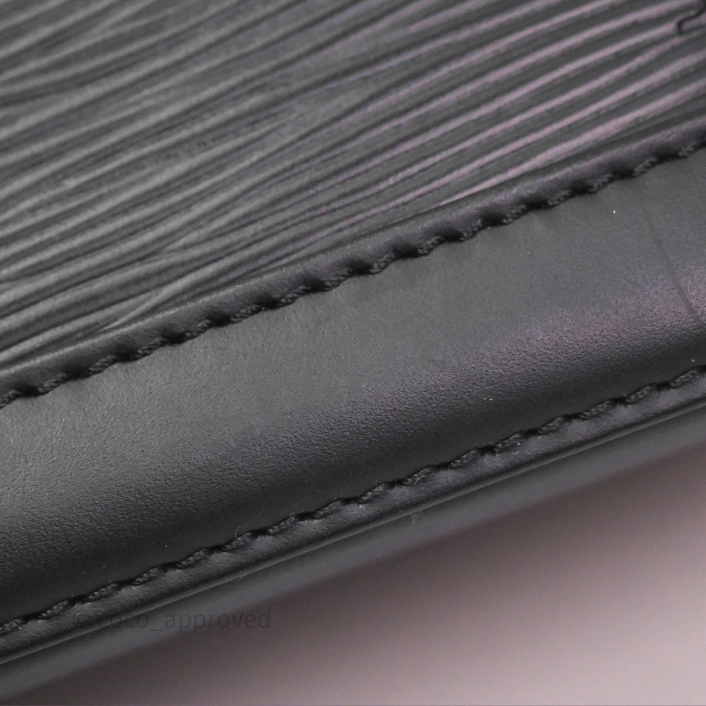 Louis Vuitton Alma Nano Black Silver Hardware