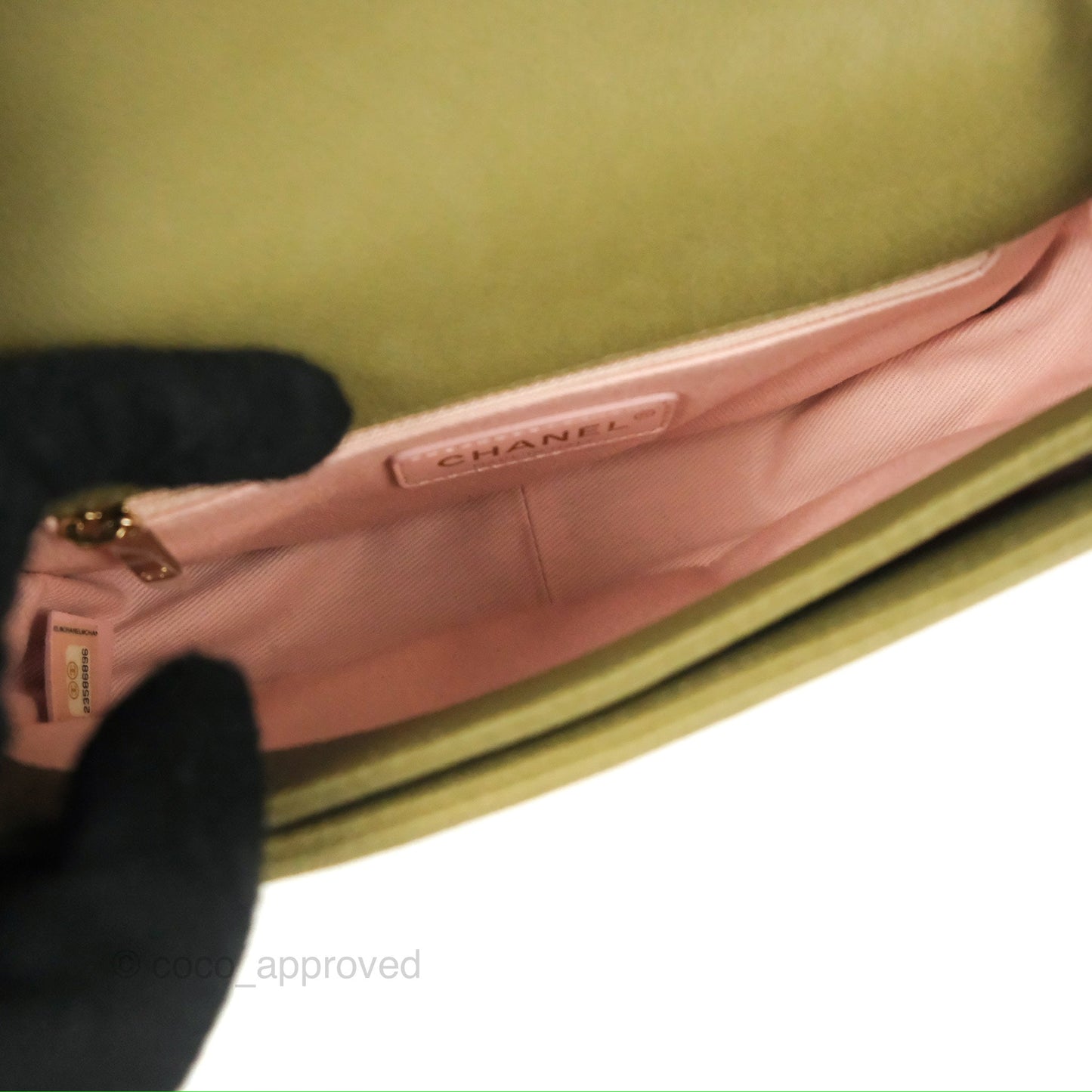 Chanel Small Cuba Top Handle Flap Khaki Caviar