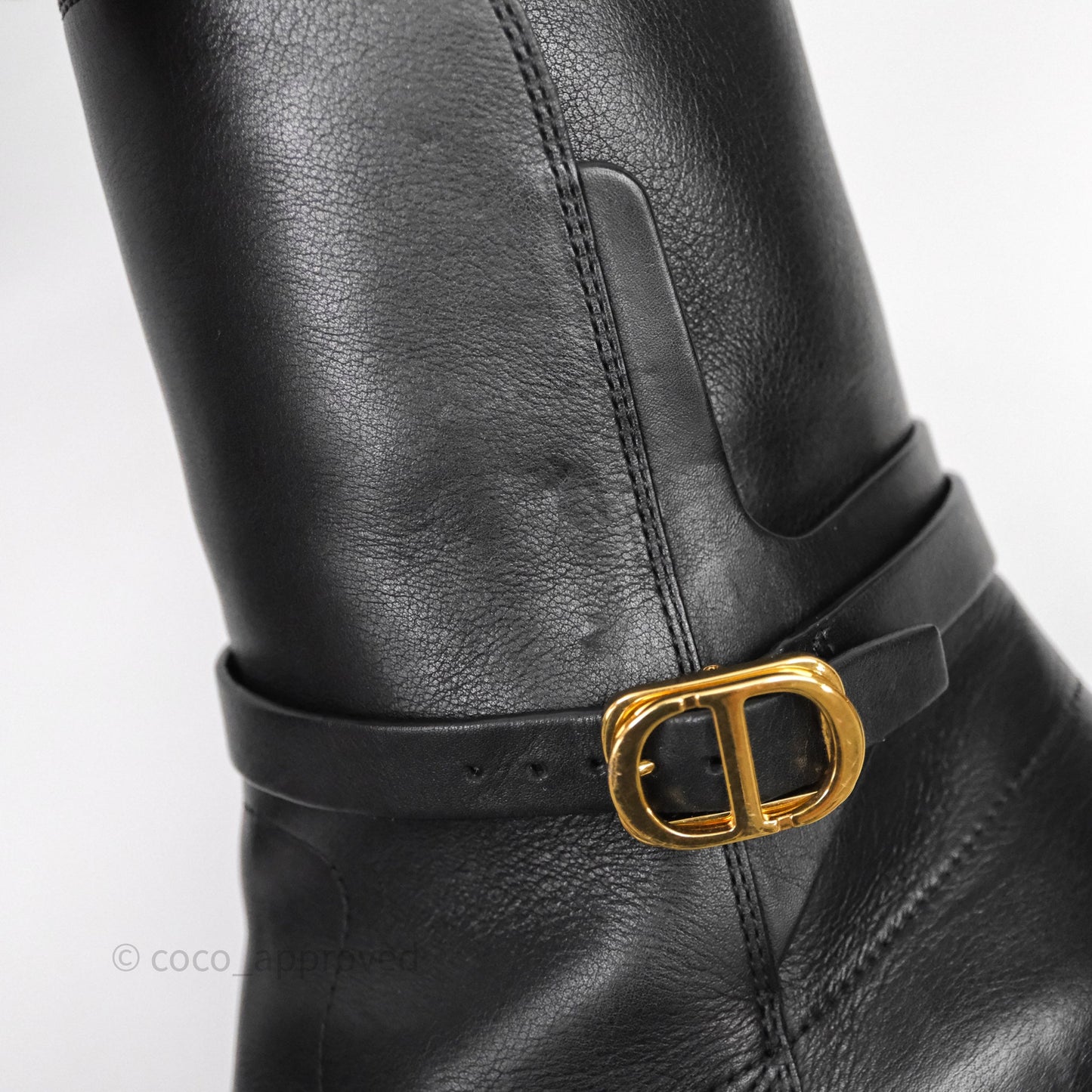 Christian Dior Empreinte Ankle Boot Black Calfskin