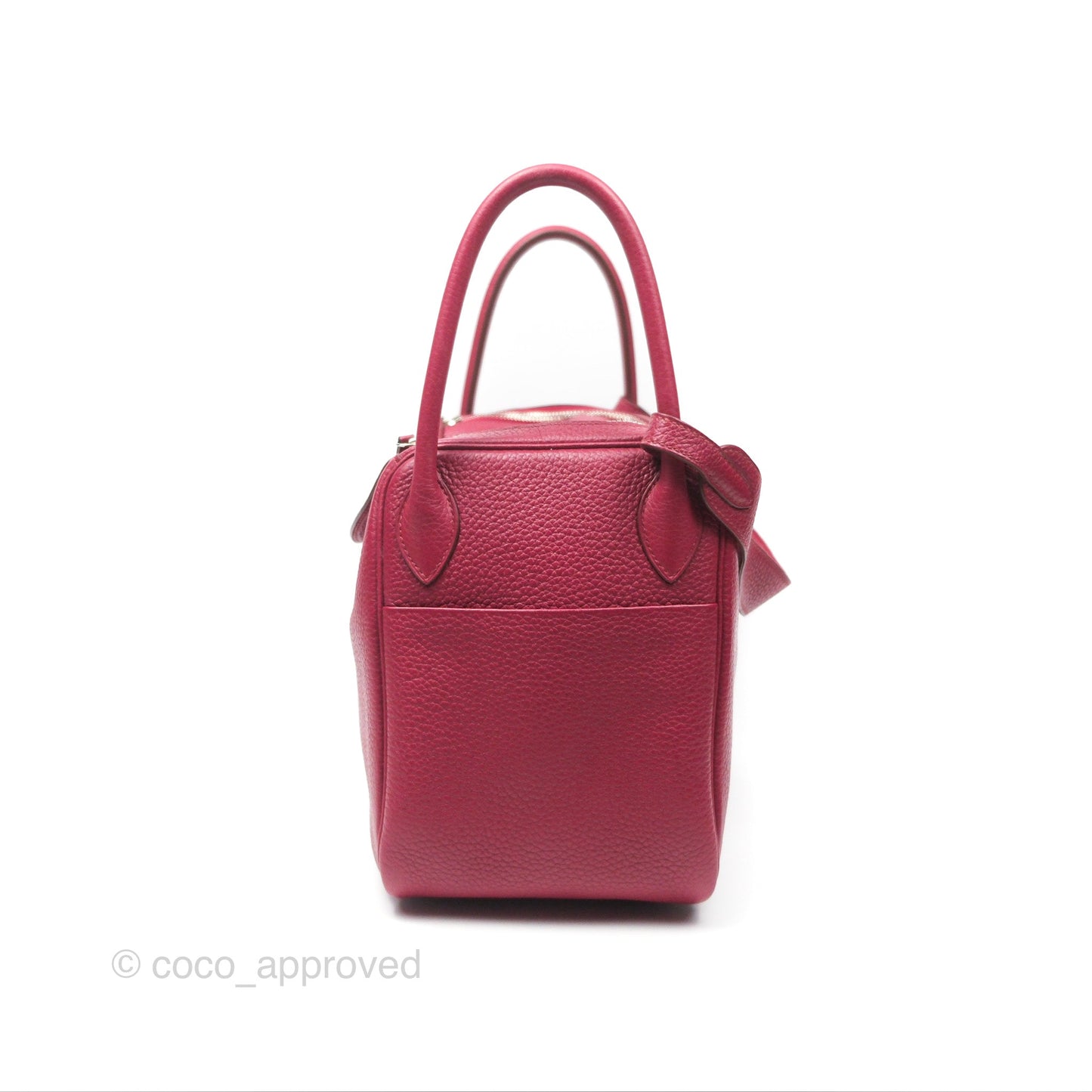 Hermès Lindy 30 Rubis Clemence Palladium Hardware