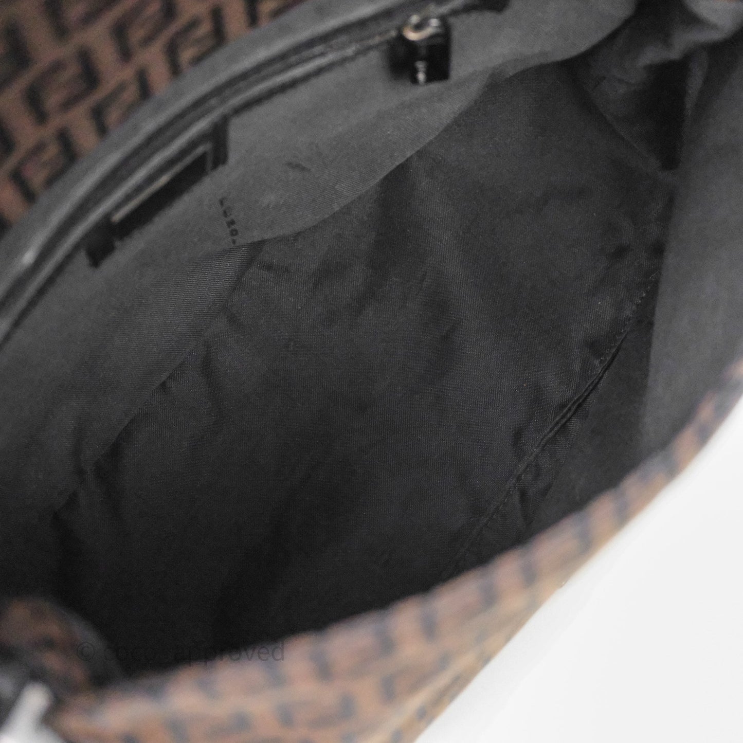 Fendi Vintage Mamma Baguette Bag Zucchino Dark Brown/ Black