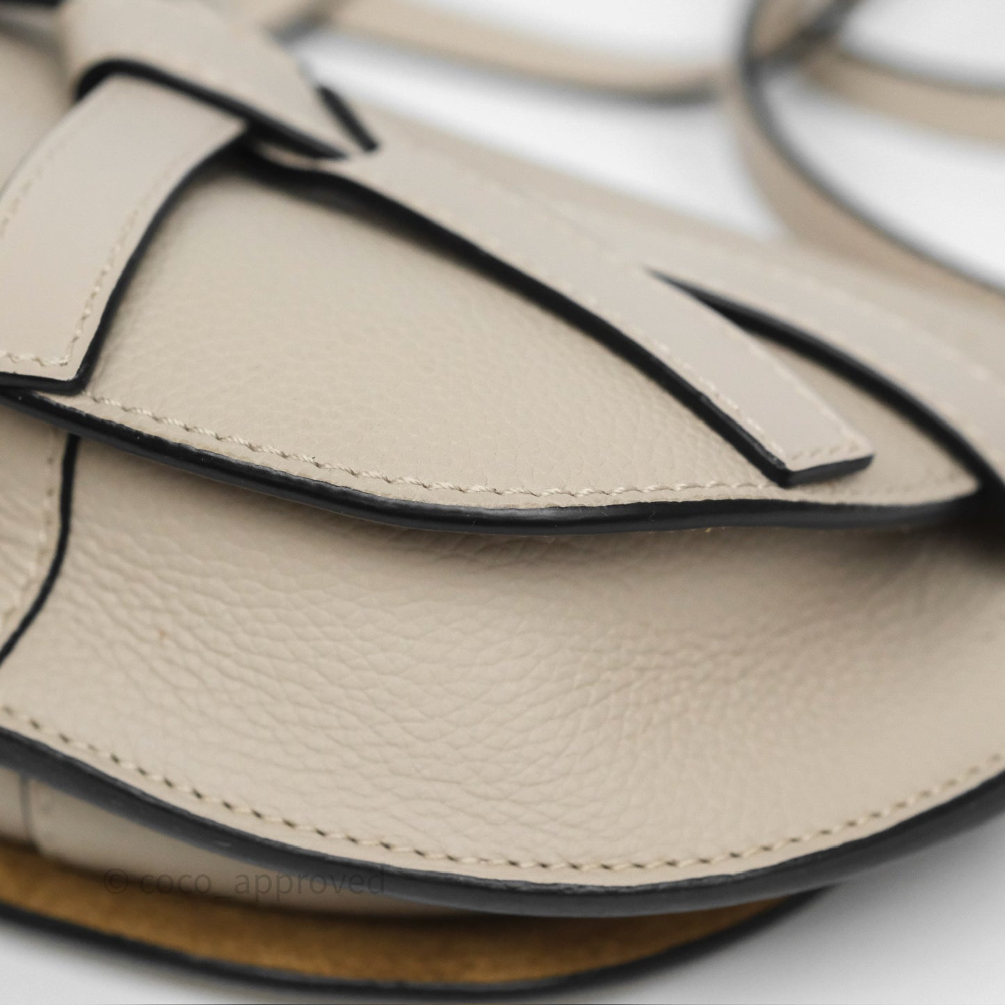Loewe Mini Dual Gate Bag Sand Grain Calfskin
