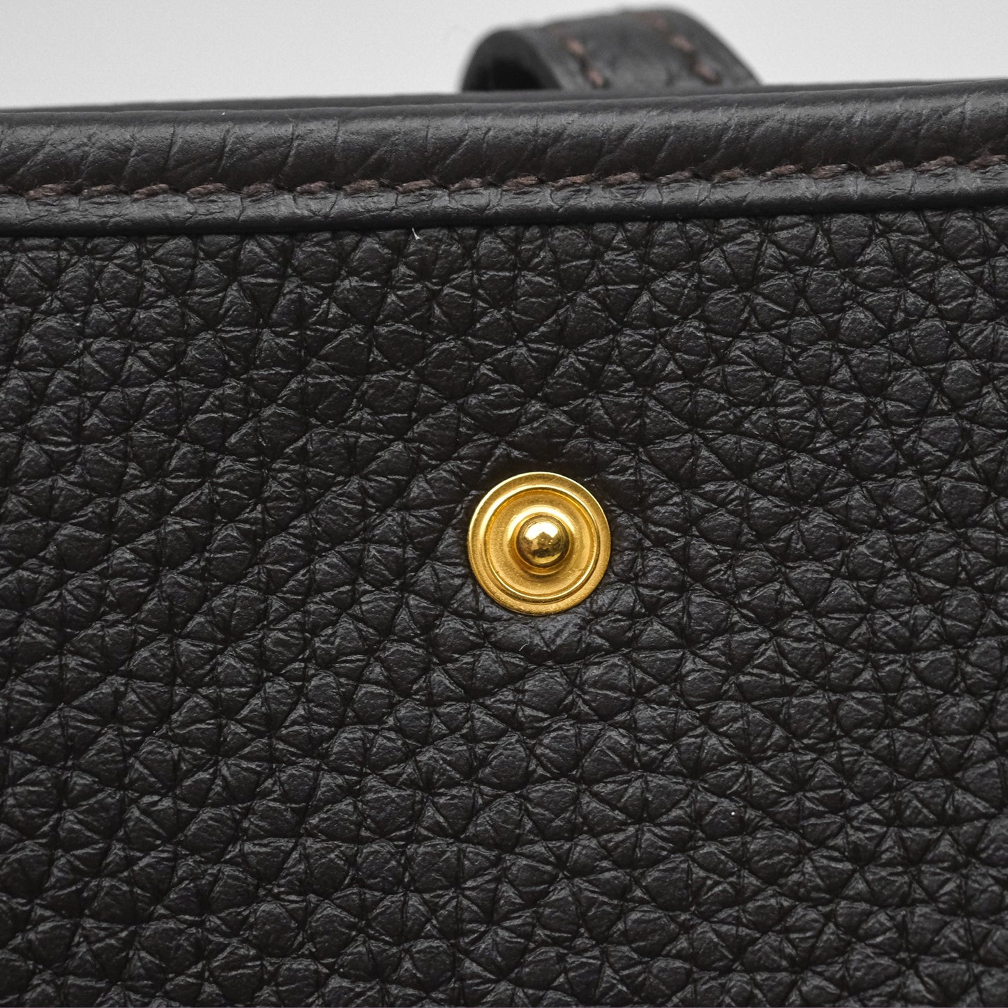 Hermès Mini Evelyne 16 Ebene 46 Clemence Gold Hardware