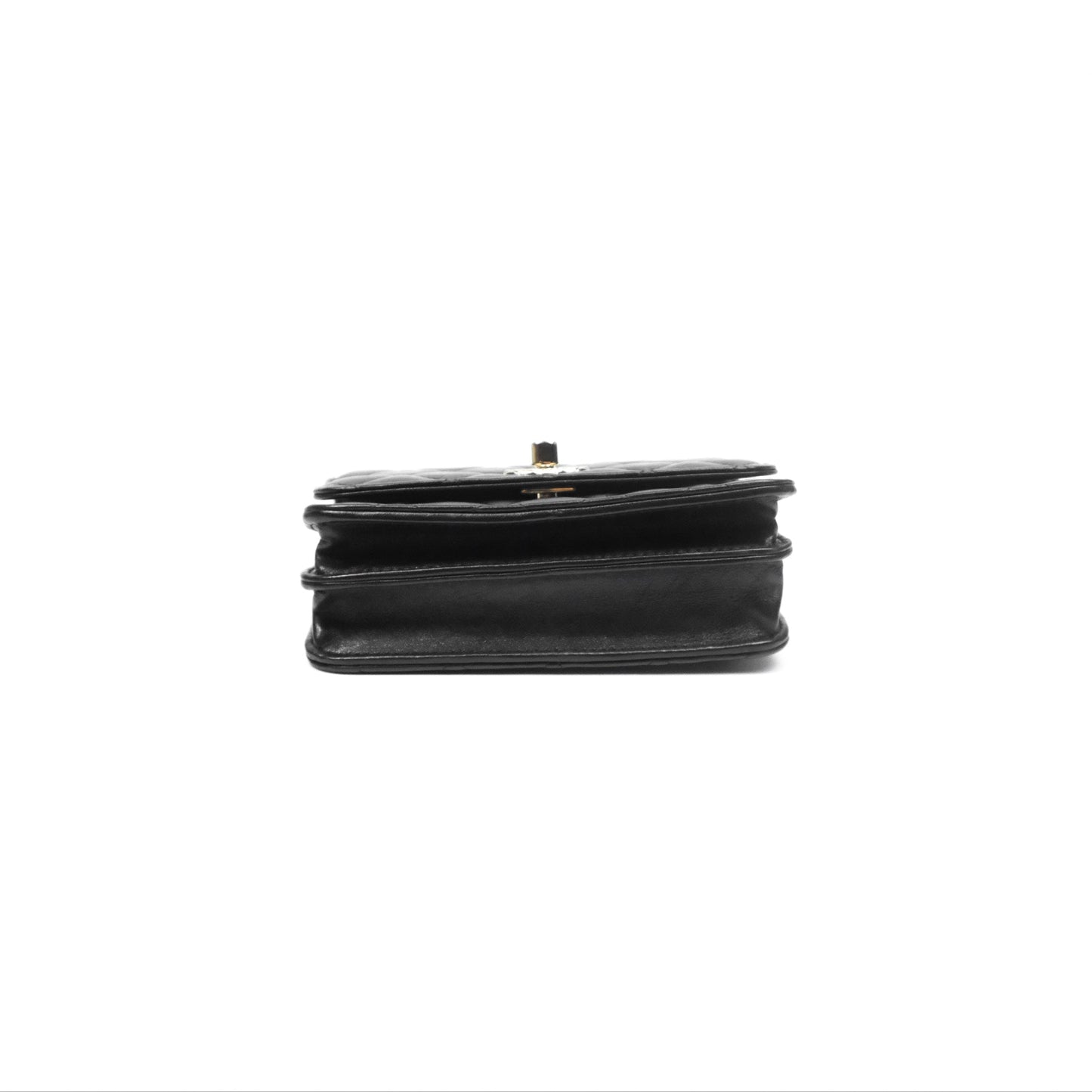 Chanel Mini Trendy WOC Black Lambskin Gold Hardware