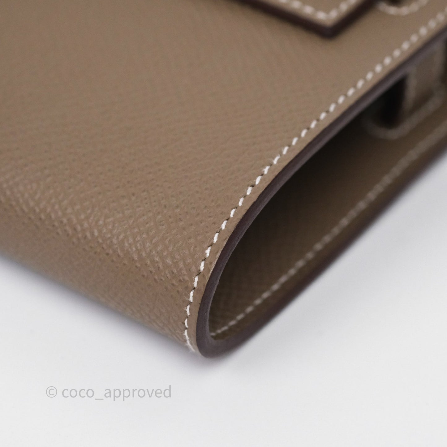 Hermès Kelly To Go Wallet Etoupe 18 Epsom Palladium Hardware