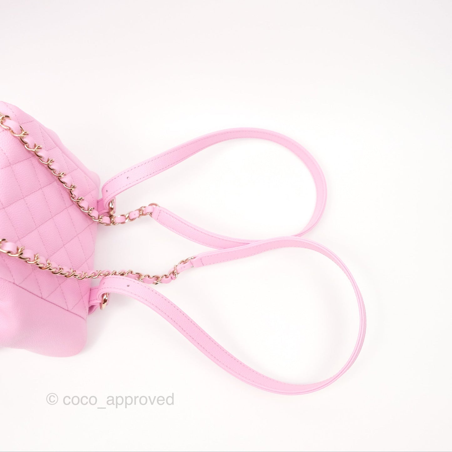 Chanel Mini Duma Backpack Pink Caviar Gold Hardware 23P