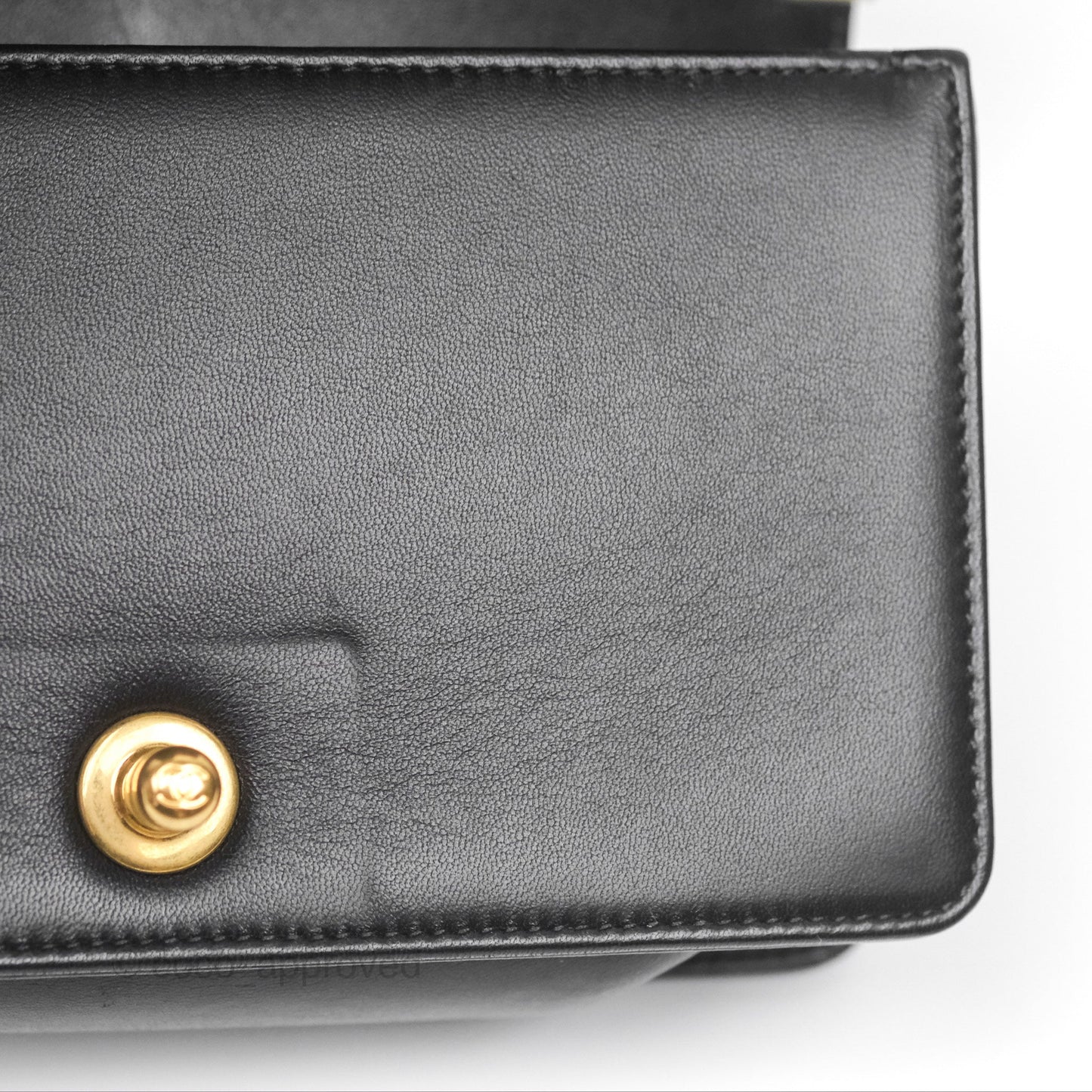 Chanel Small Boy Quilted Black Calfskin Gold Hardware