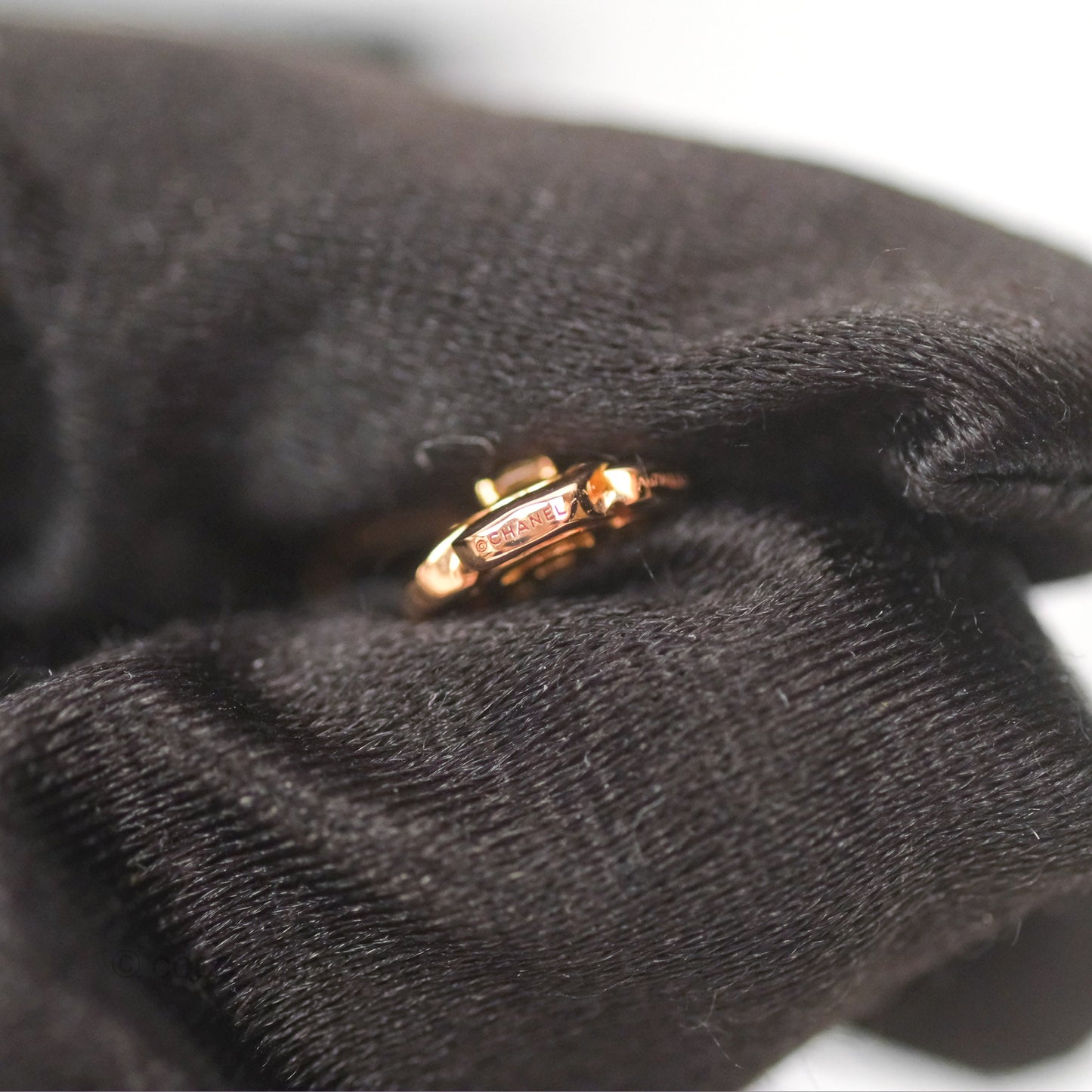 Chanel Extrait De Camelia Earrings 18K Rose Gold