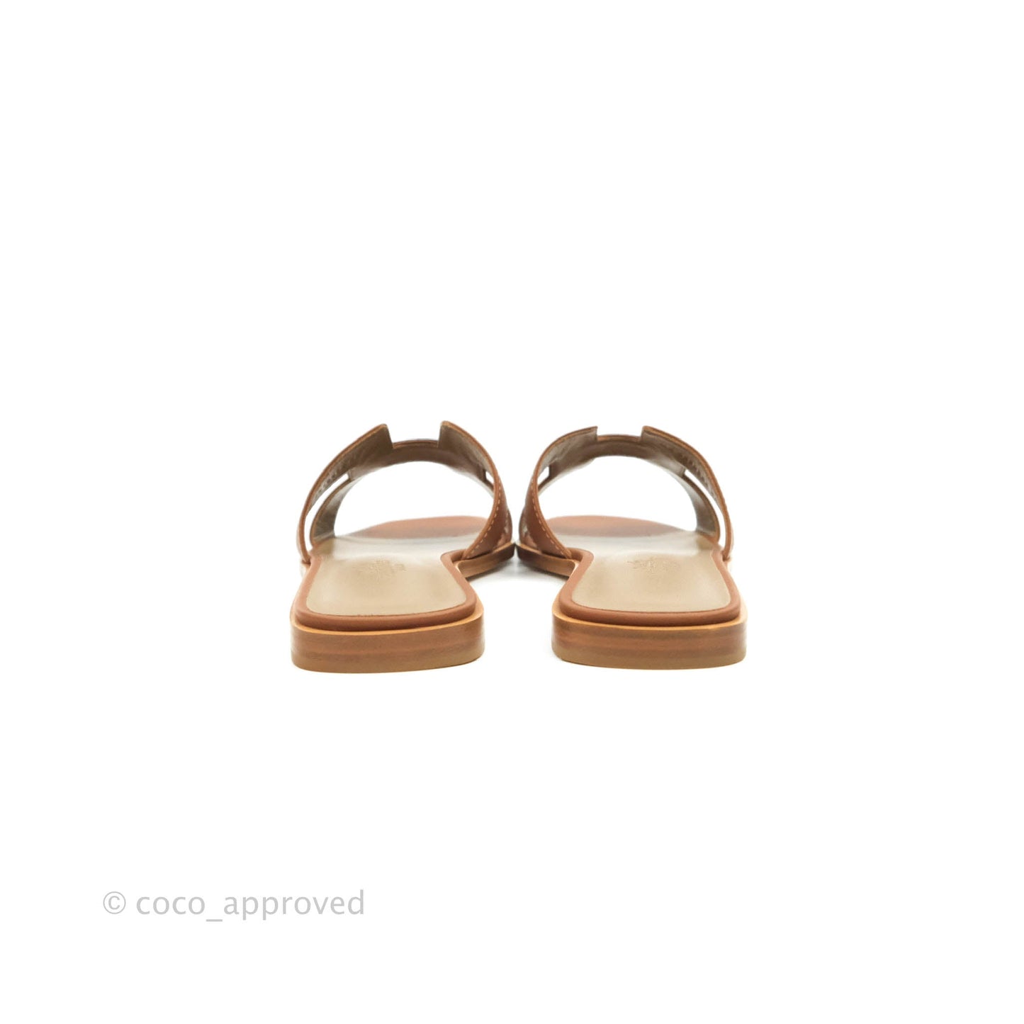 Hermès Oran Sandals in Gold Size 37