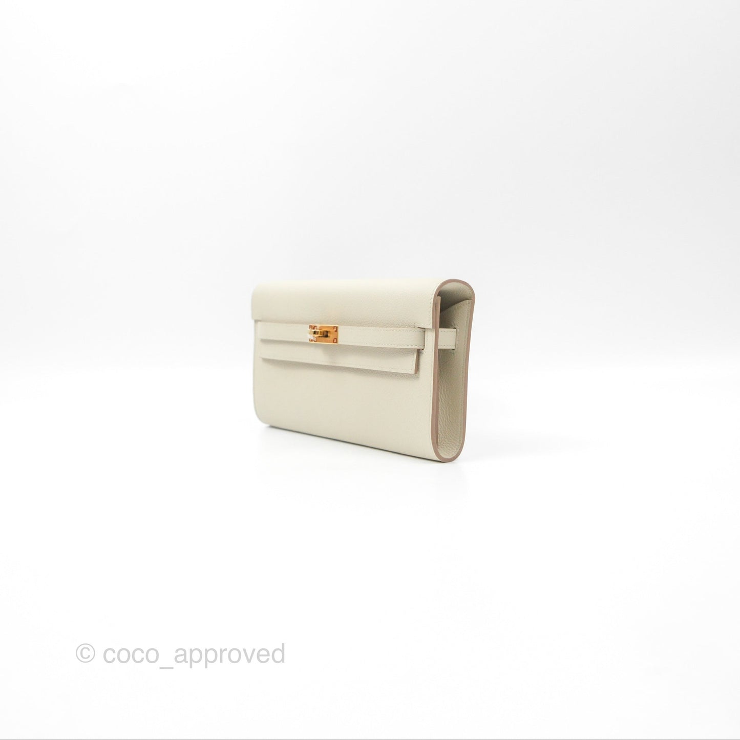Hermès Kelly To Go Wallet Beton Evercolor Gold Hardware
