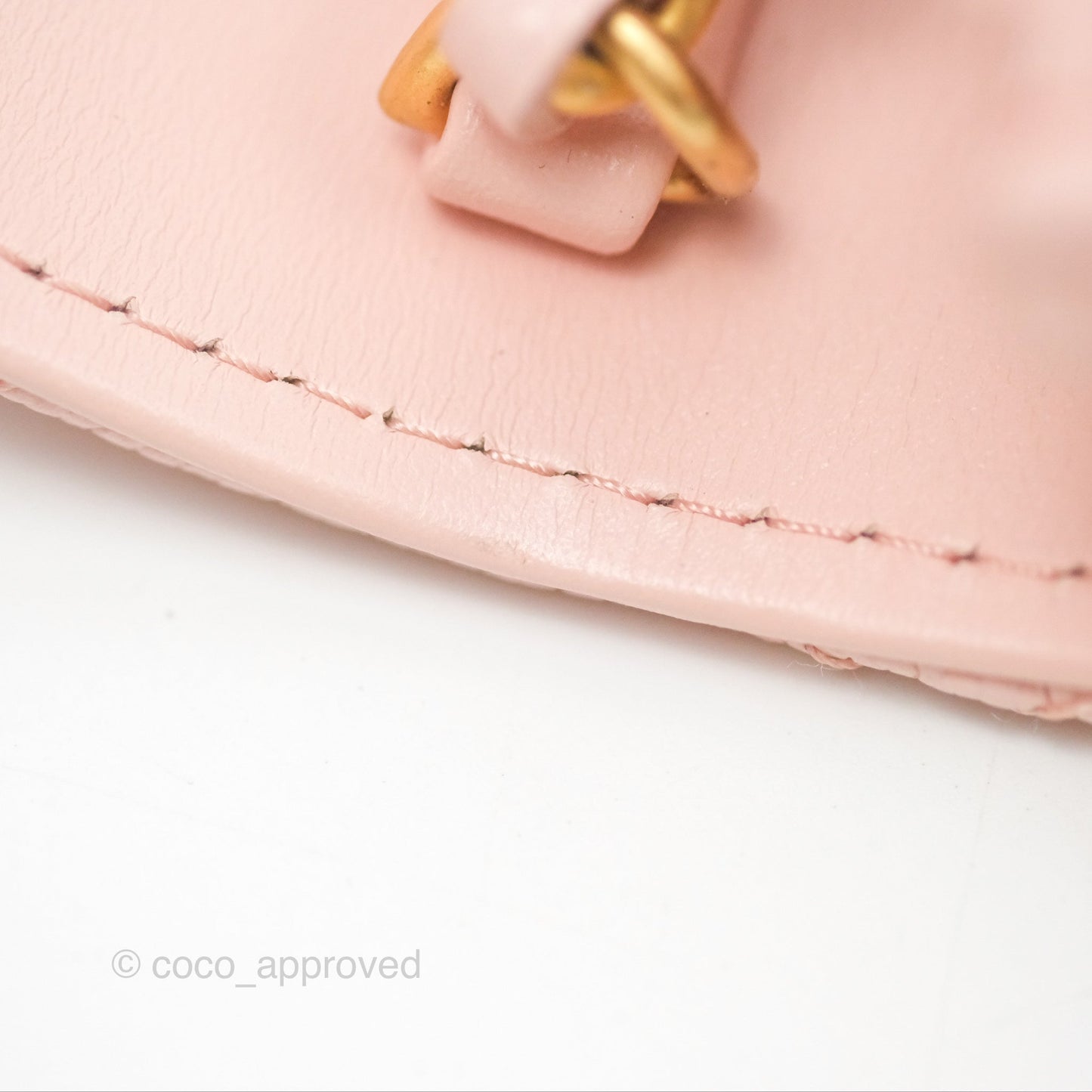 Chanel Mini WOC Phone Holder Pink Caviar Gold Hardware