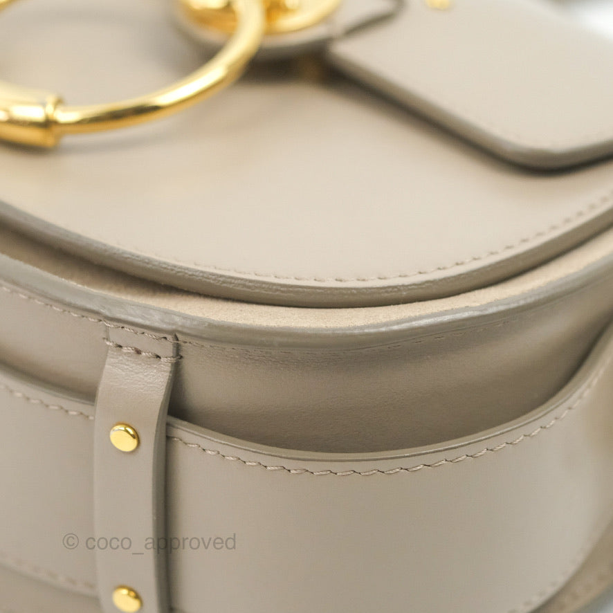 Chloé Small Tess Bag Motty Grey Grained Calfskin