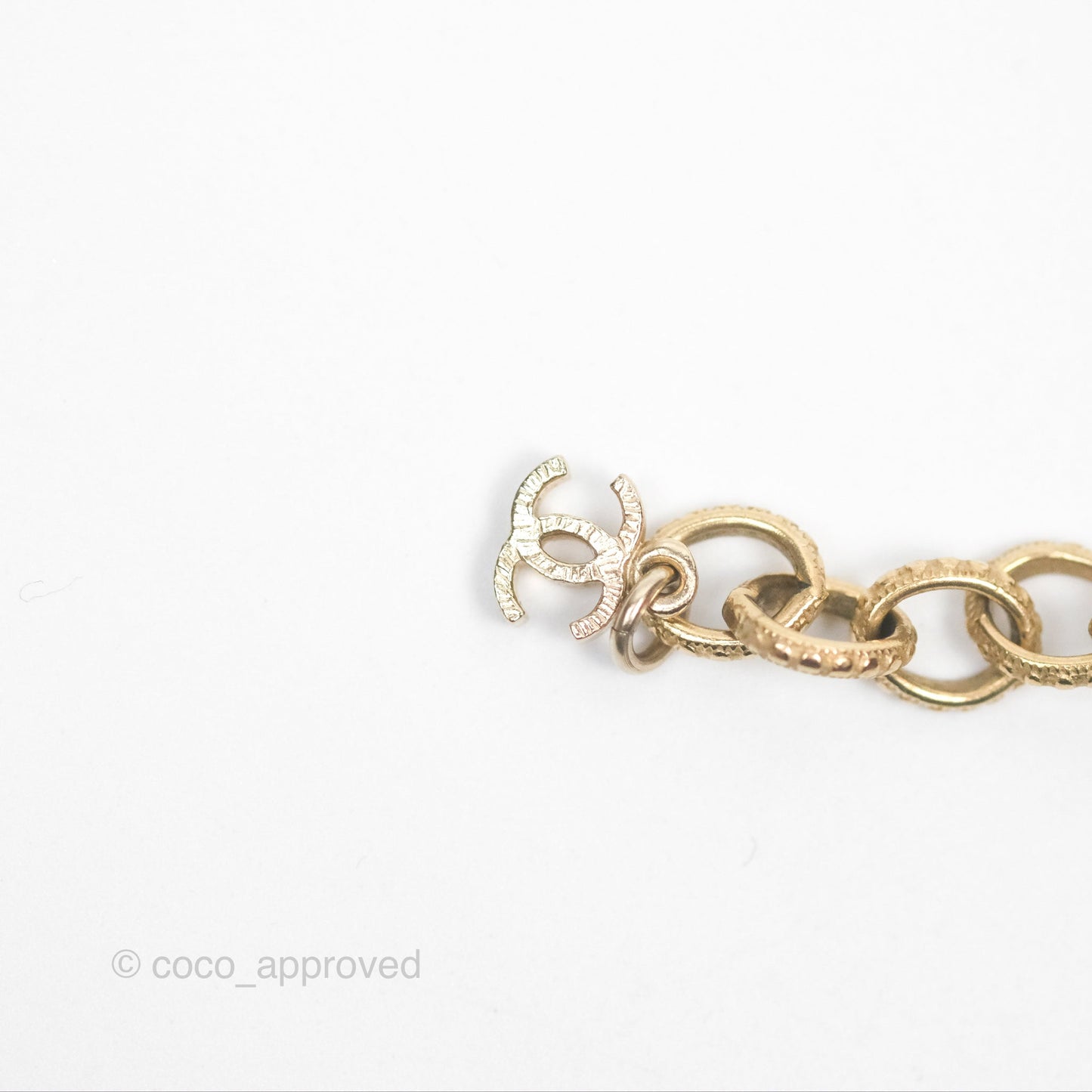 Chanel Pearl CC Bracelet Gold 17A