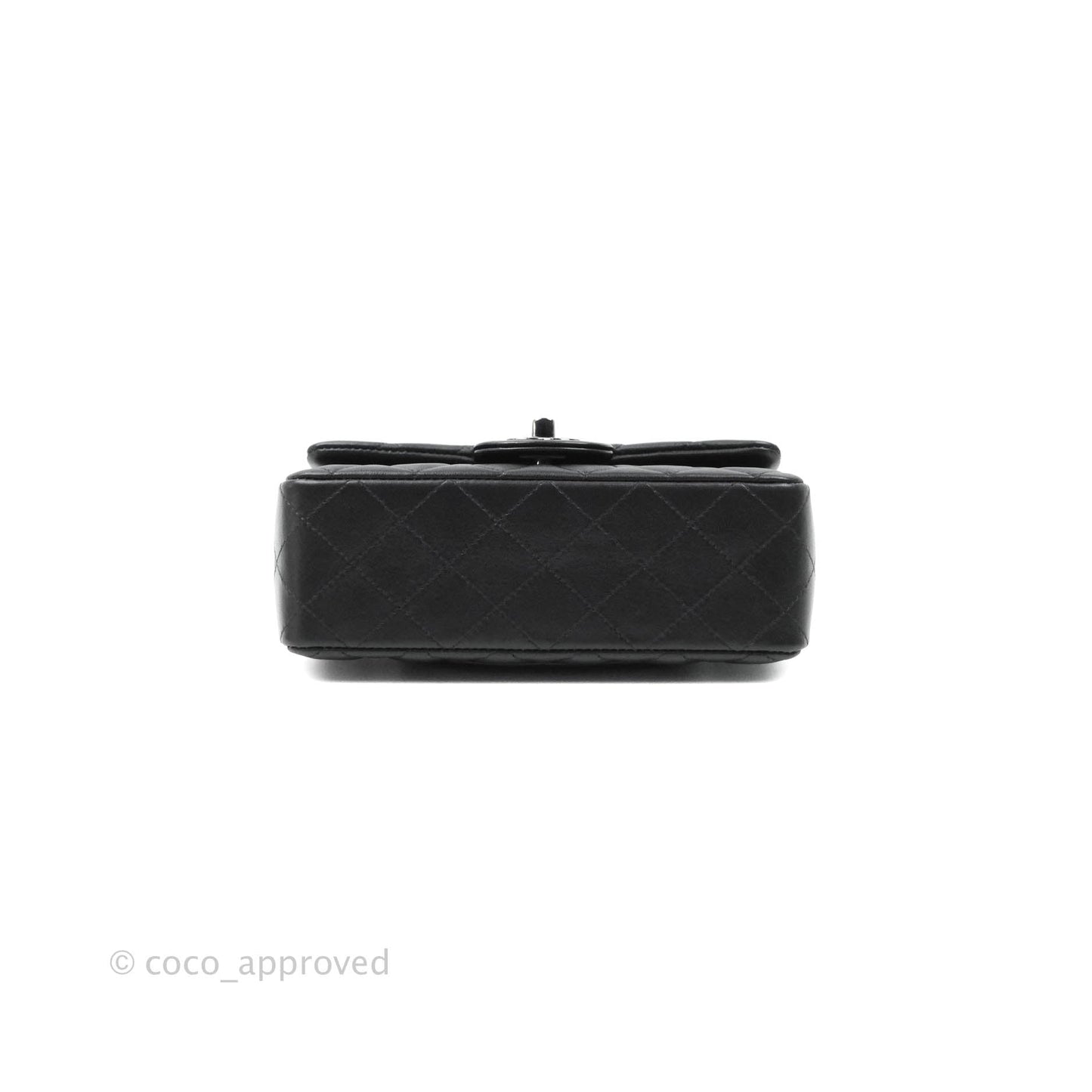 Chanel Quilted Mini Rectangular So Black Lambskin