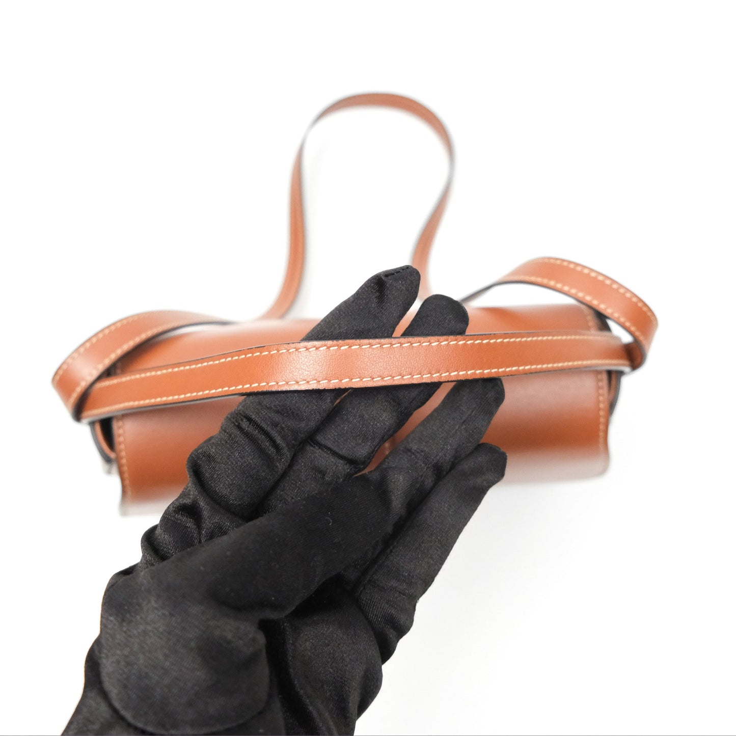 Celine Clutch on Strap Tabou Tan Calfskin