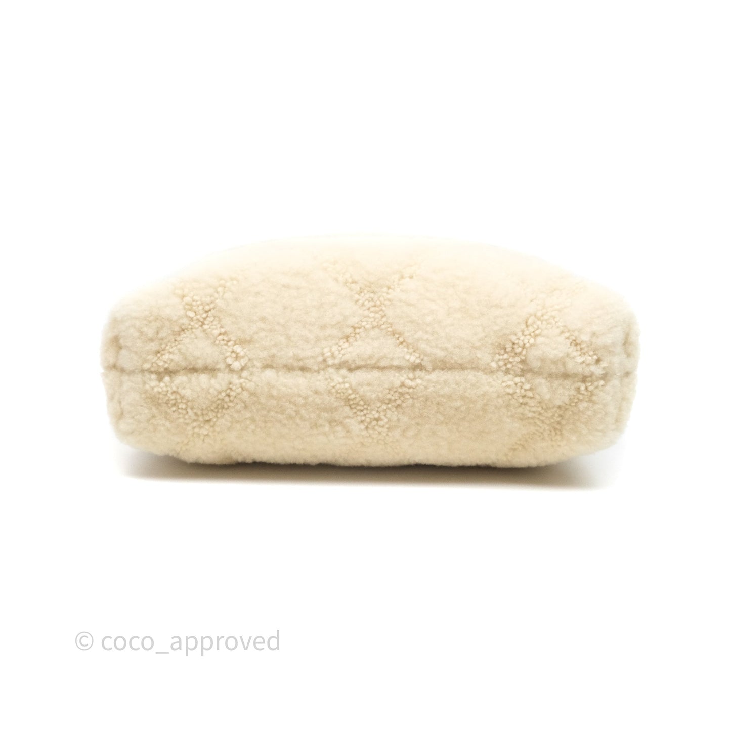 Chanel Small 22 Bag Ecru Shearling Aged Gold Hardware