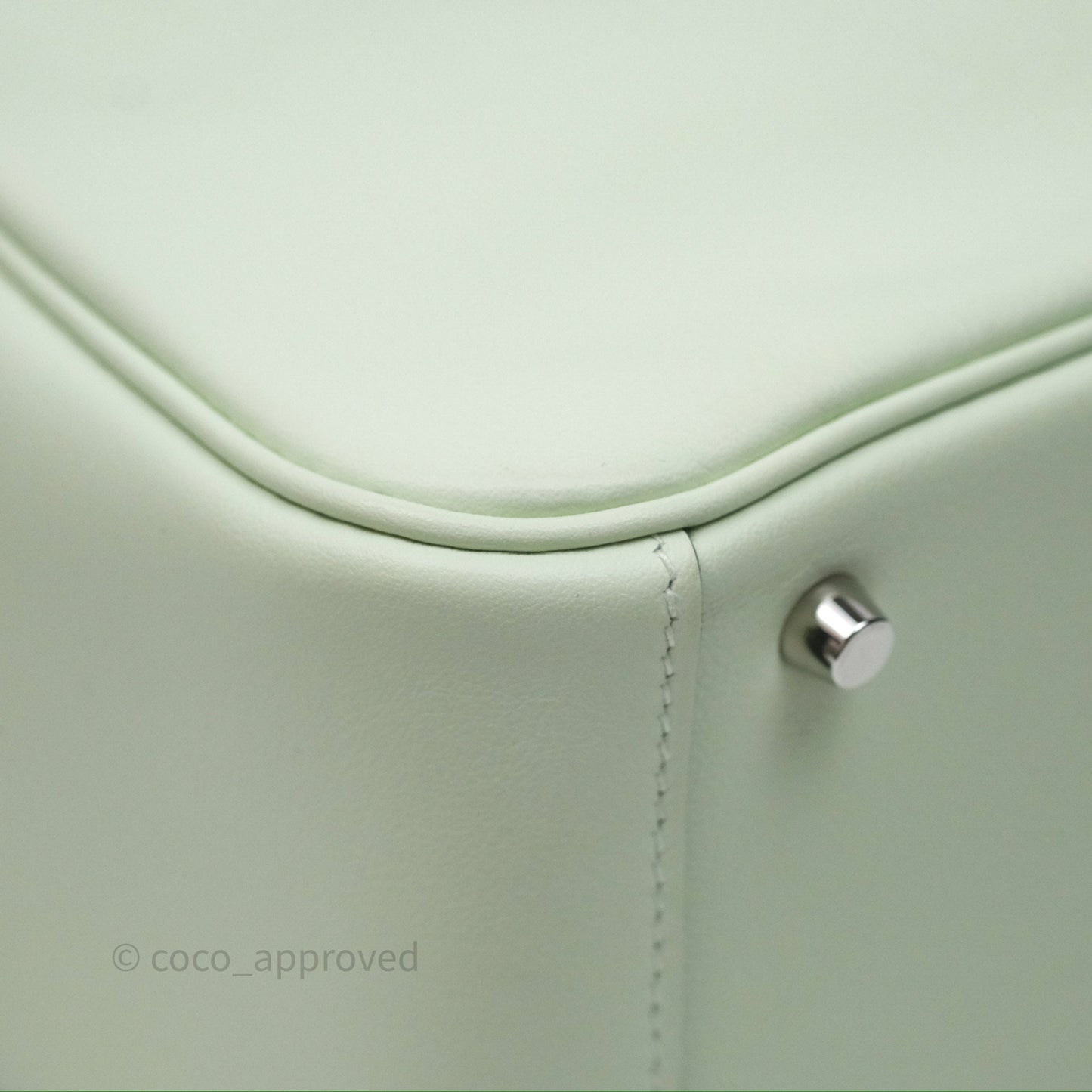 Hermès Mini Lindy Vert Fizz 0S Swift Palladium Hardware
