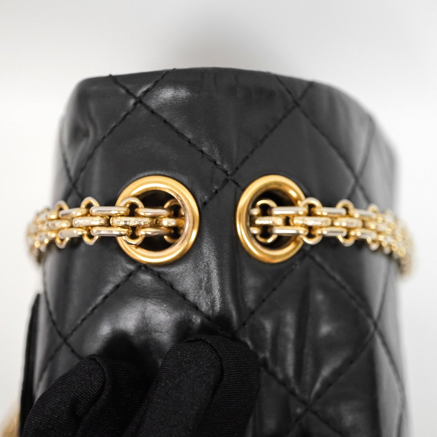 Chanel Reissue Quilted Aged Calfskin Black Gold Hardware 226