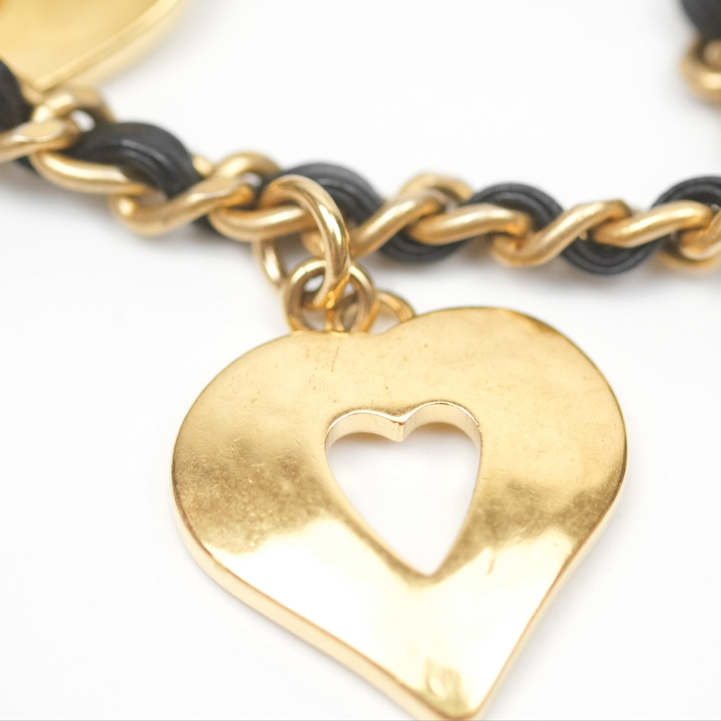 Chanel Mini Flap Bag With Heart CC Charm Black Lambskin Aged Gold Hardware 22B