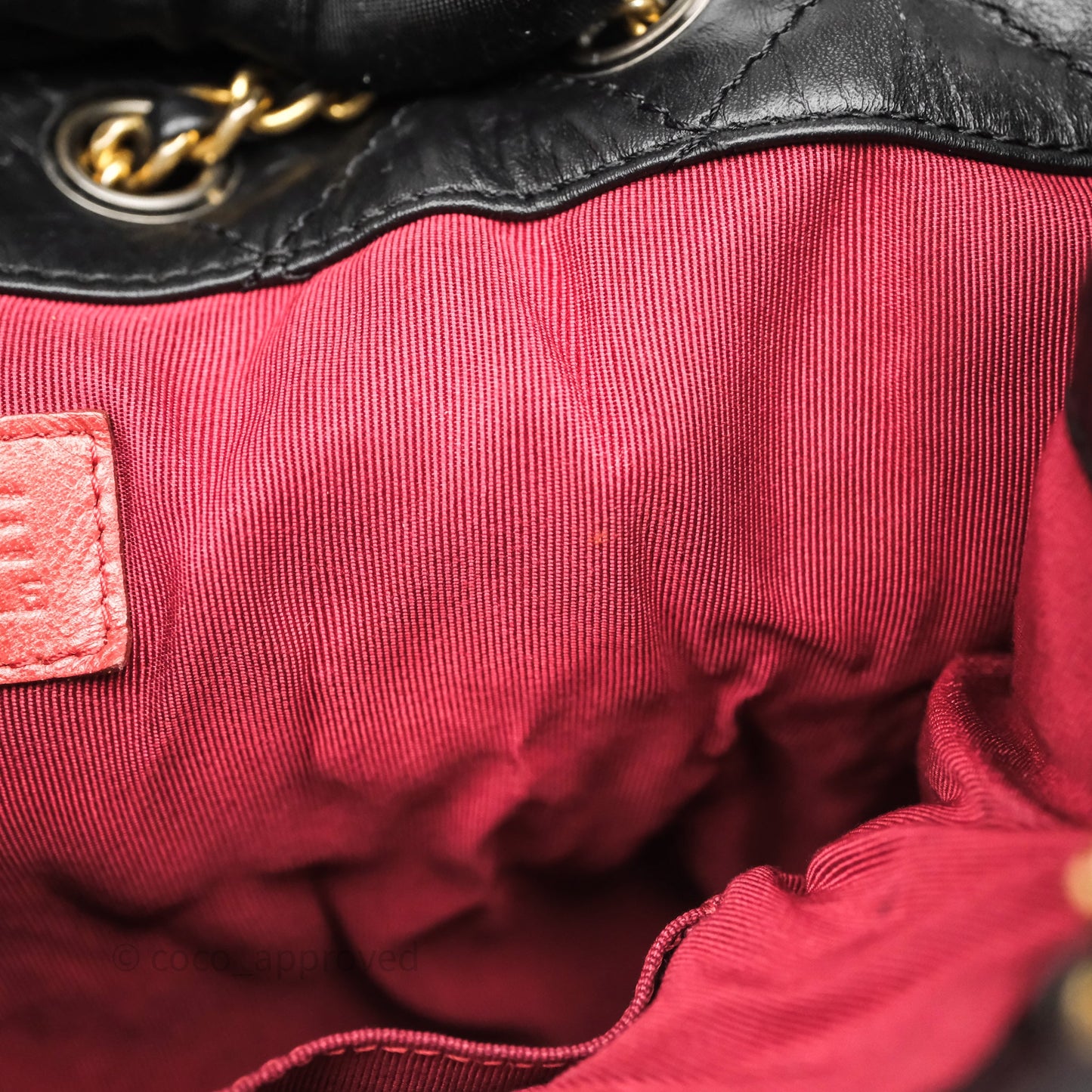Chanel Small Gabrielle Backpack Black Aged Calfskin