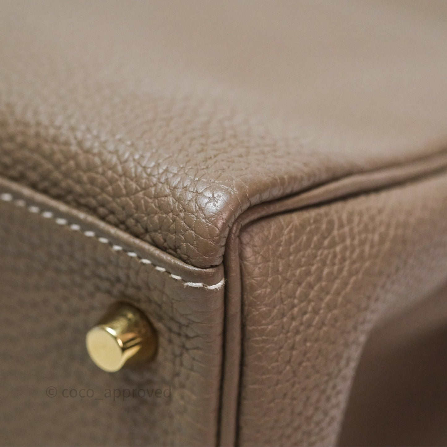 Hermès Kelly II 28 Retourne Etoupe 18 Togo Gold Hardware