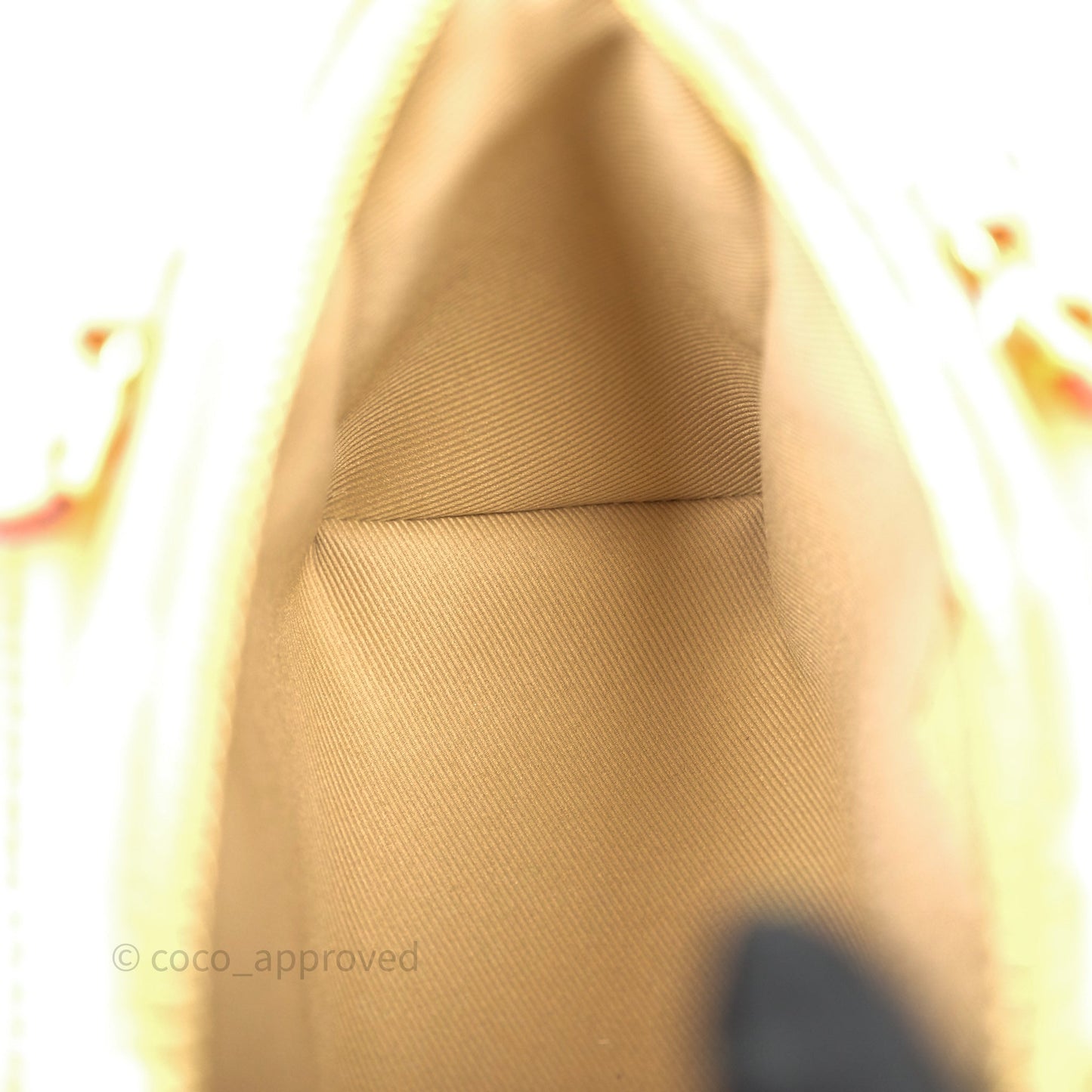 Louis Vuitton Nano Speedy Monogram Gold Jacquard Fabric