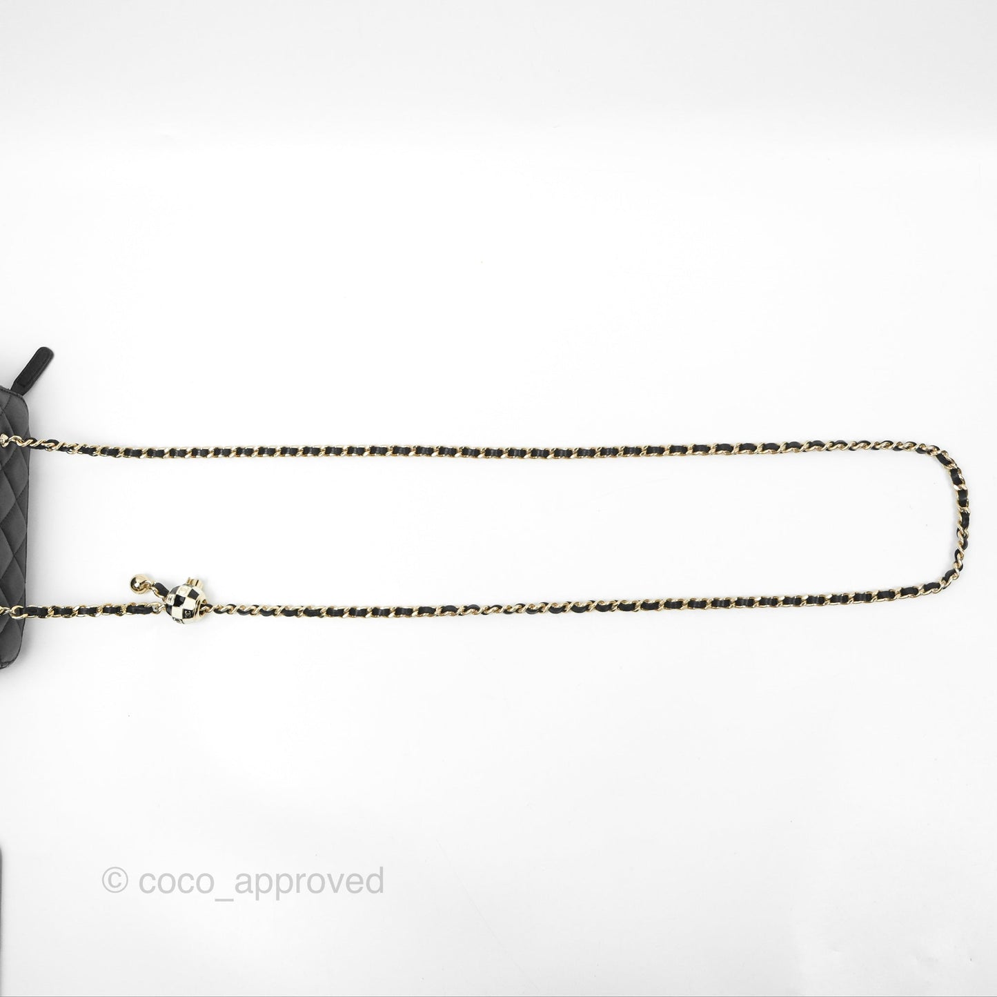 Chanel Ball Crush Vanity with Chain Black Lambskin Gold Hardware
