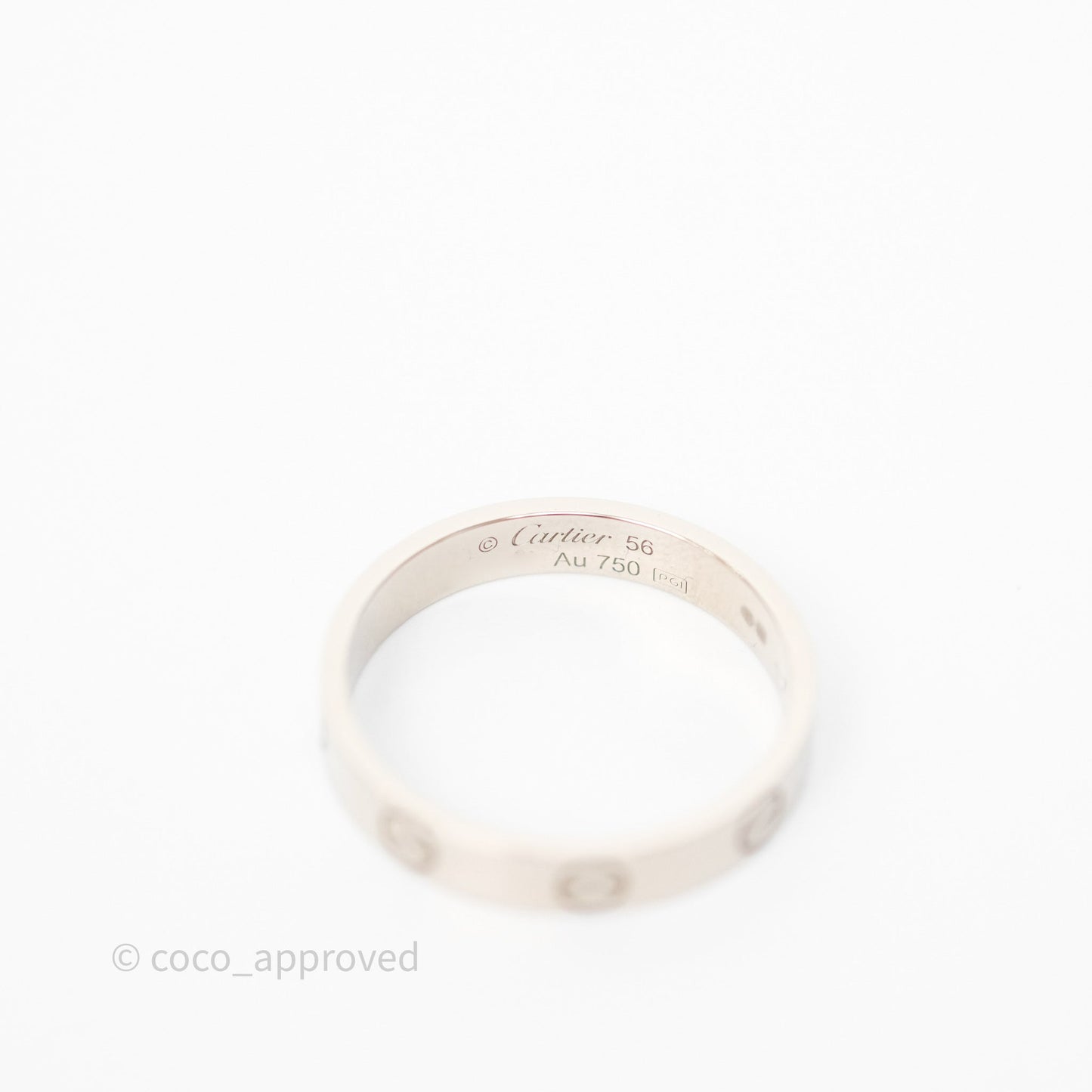 Cartier Love Band Ring Small Model White Gold