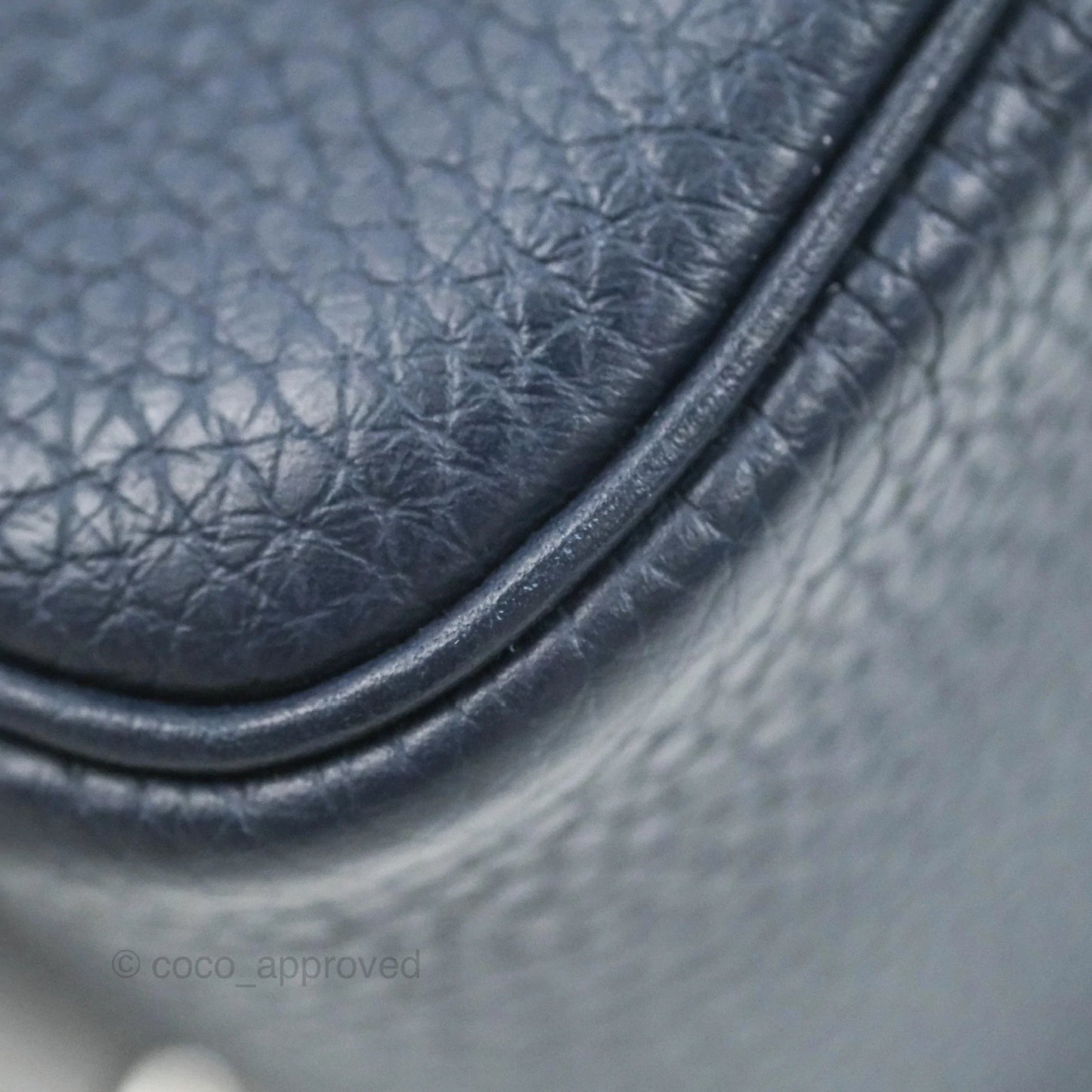 Hermès Mini Lindy 20 Bleu Nuit Clemence Palladium Hardware