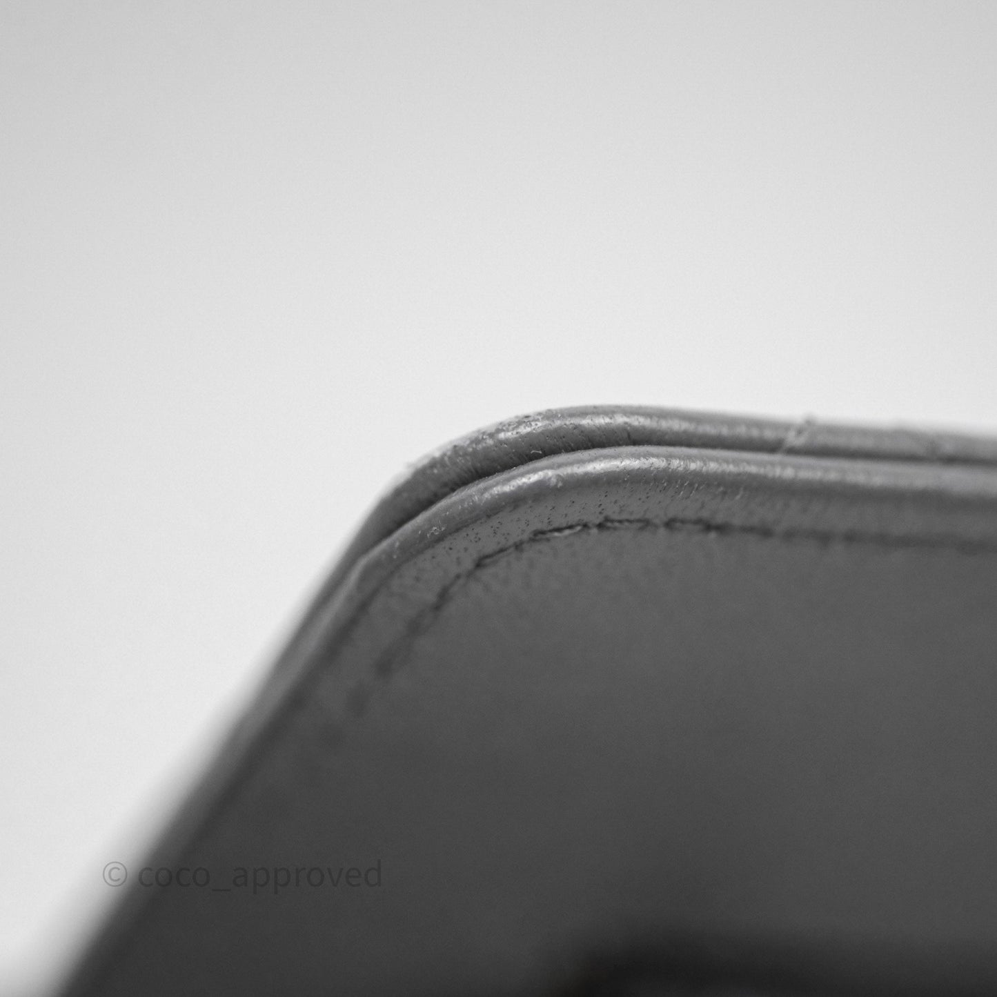 Chanel 19 Wallet on Chain WOC Grey Lambskin Mixed Hardware