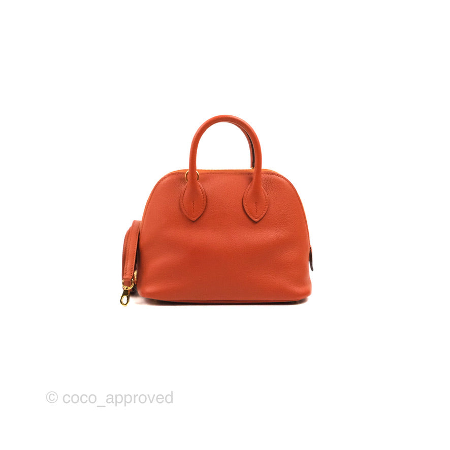 Hermes Mini Bolide 1923 Bag Terre Battue/Anemone Evecolor Gold Hardware