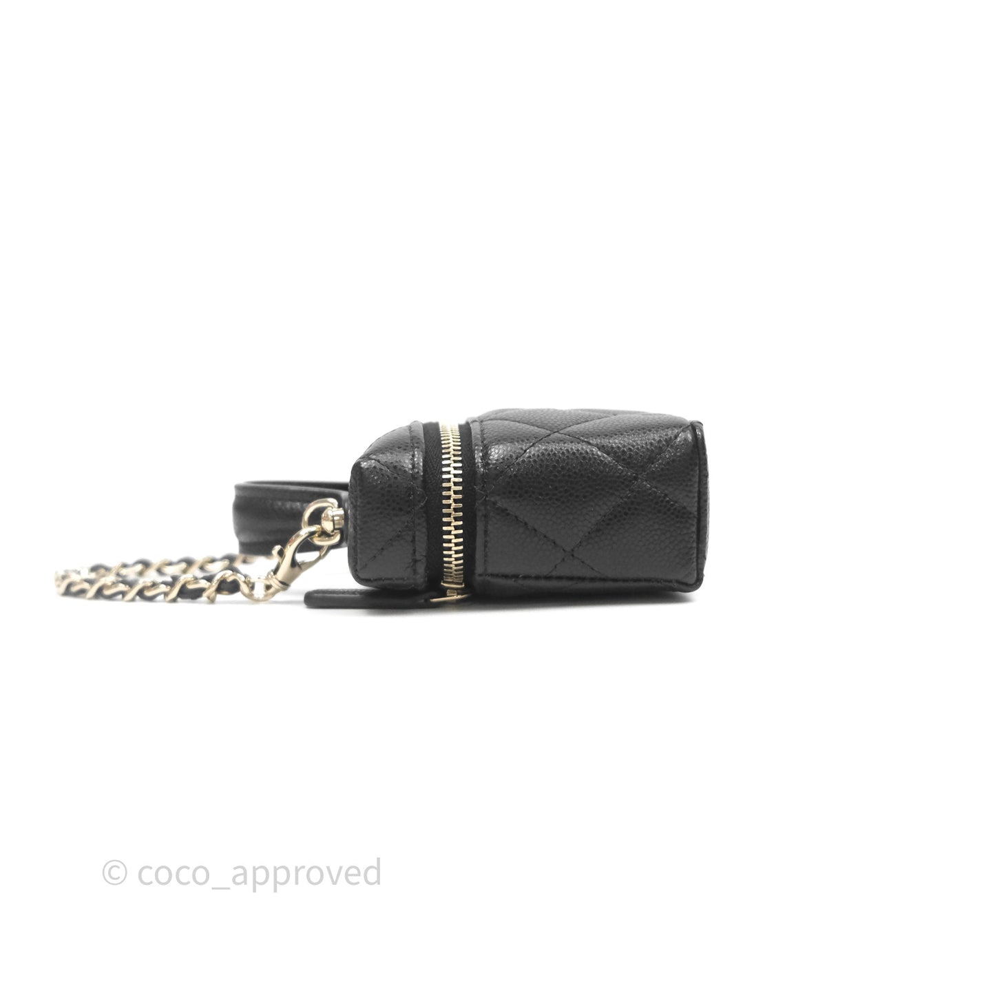 Chanel Classic Black Caviar Mini Bag Charm
